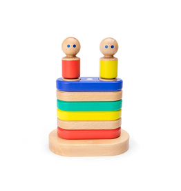 Tegu Magnetic Floating Stacker: Blue/Green