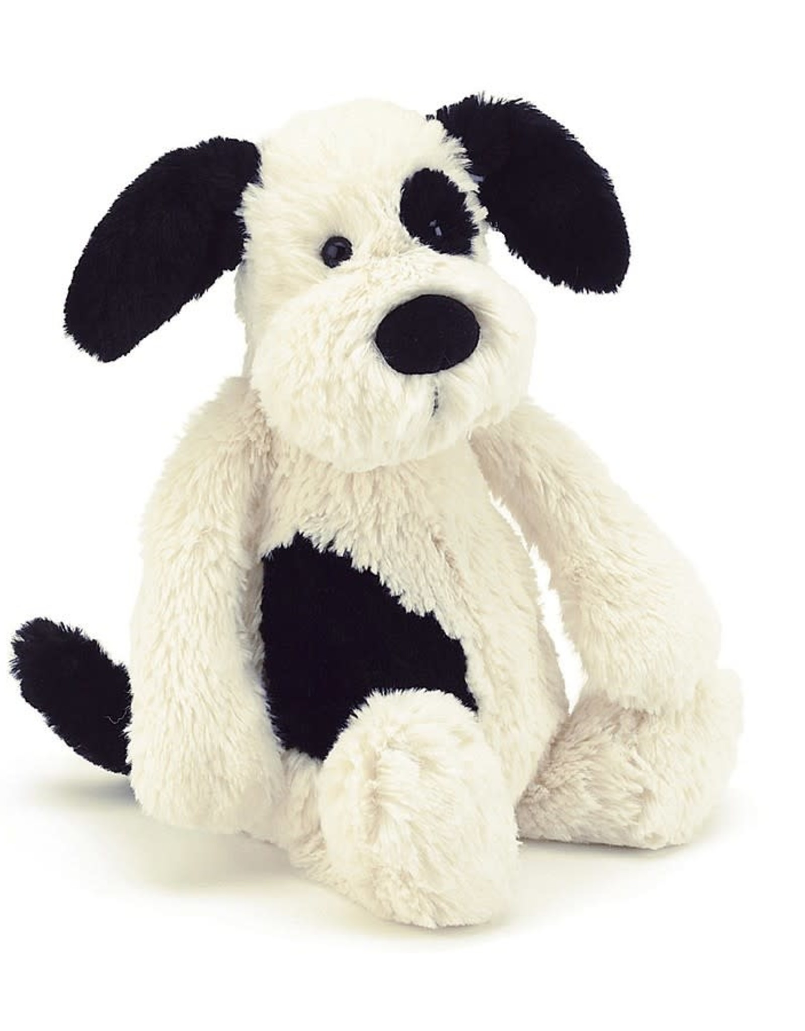 Jellycat Bashful Black & Cream Puppy: Medium 12"