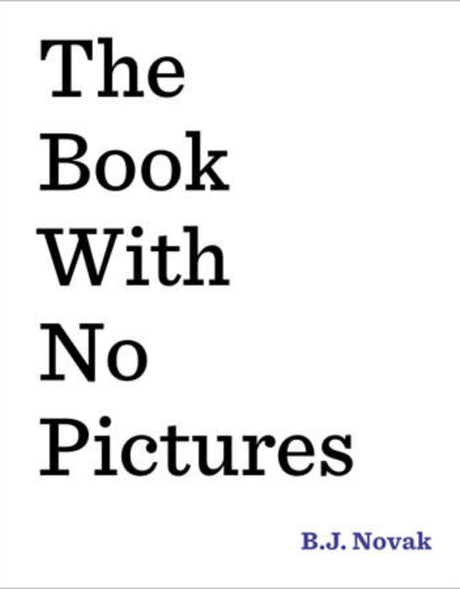 Penguin Random House The Book with No Pictures