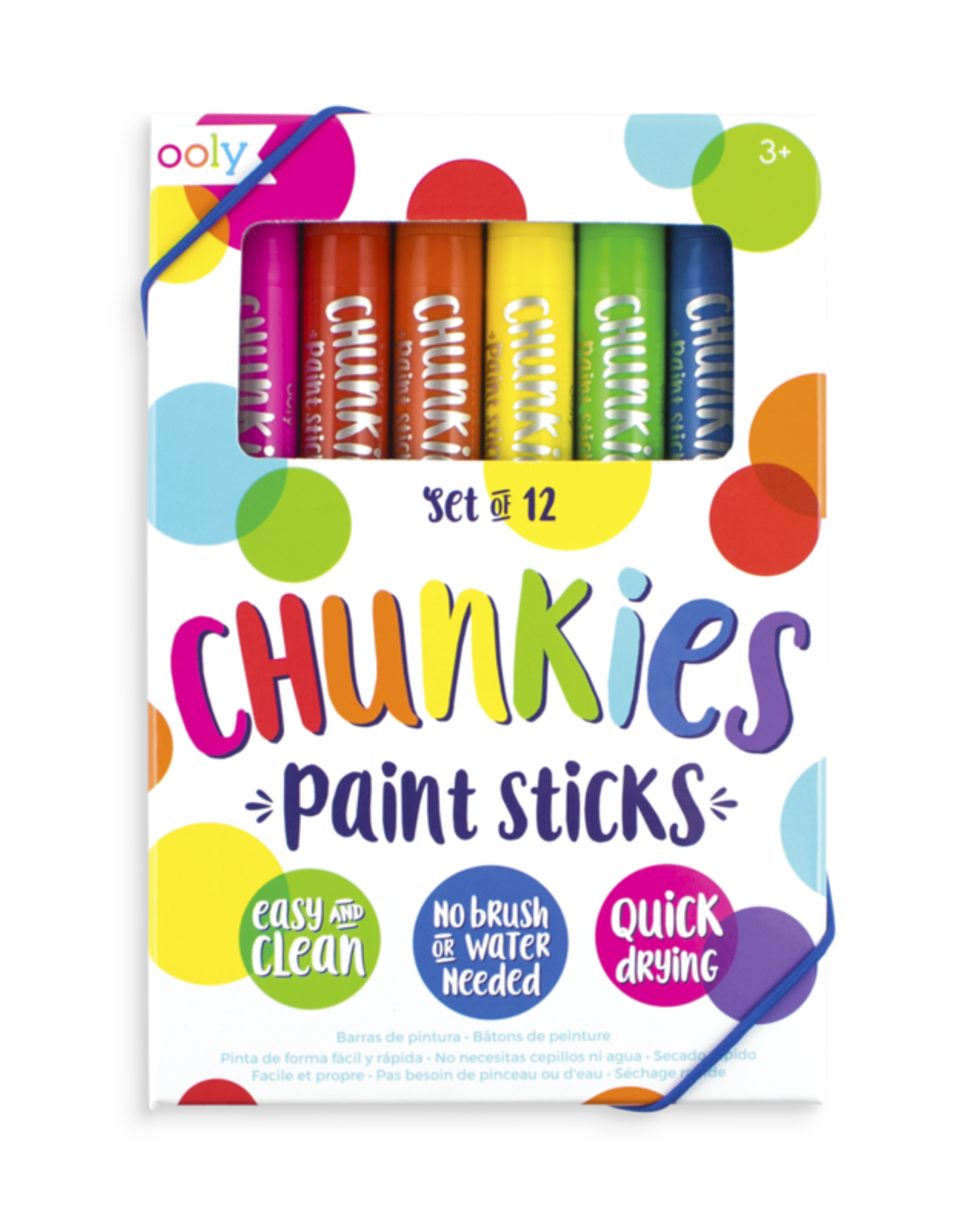 Ooly Chunkies Paint Sticks: Set of 12