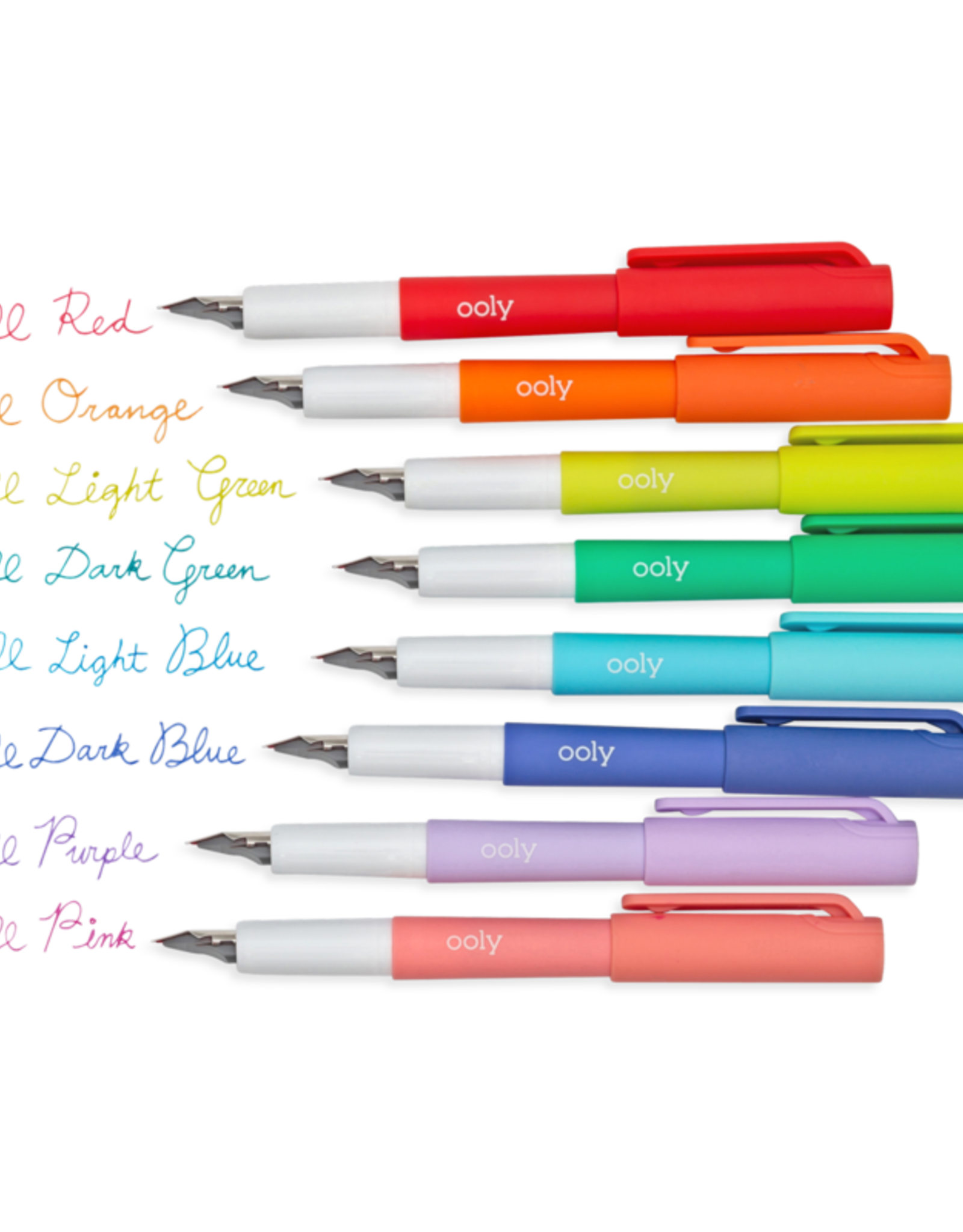 Ooly Color Write Fountain Pens: Set of 8