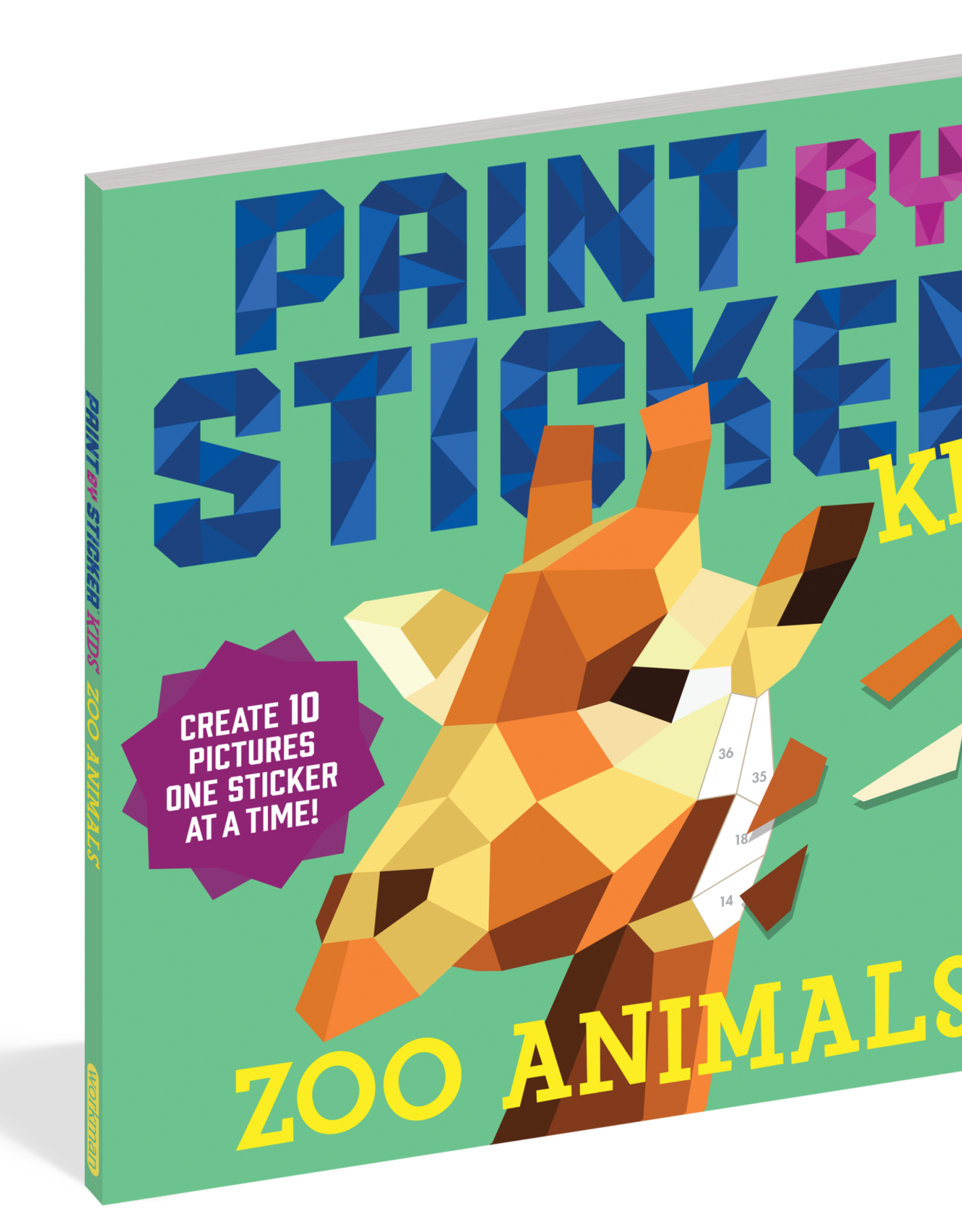 Workman Publishing Paint by Sticker Kids: Zoo Animals