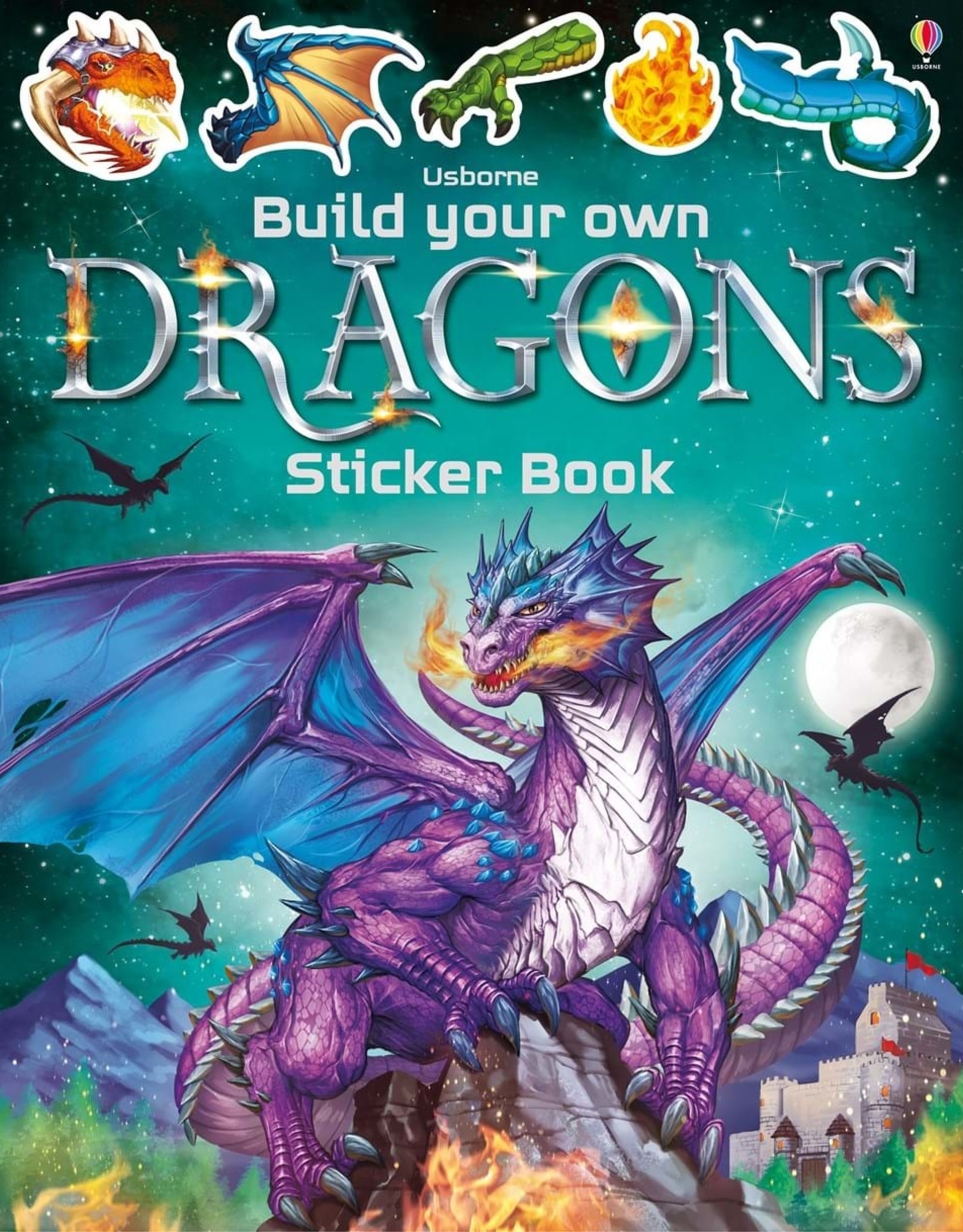 Usborne Sticker Book: Build Your Own Dragons