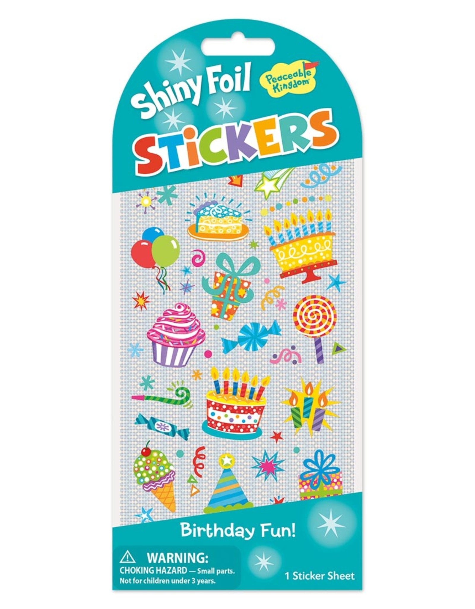 Peaceable Kingdom Birthday Icons Foil Stickers