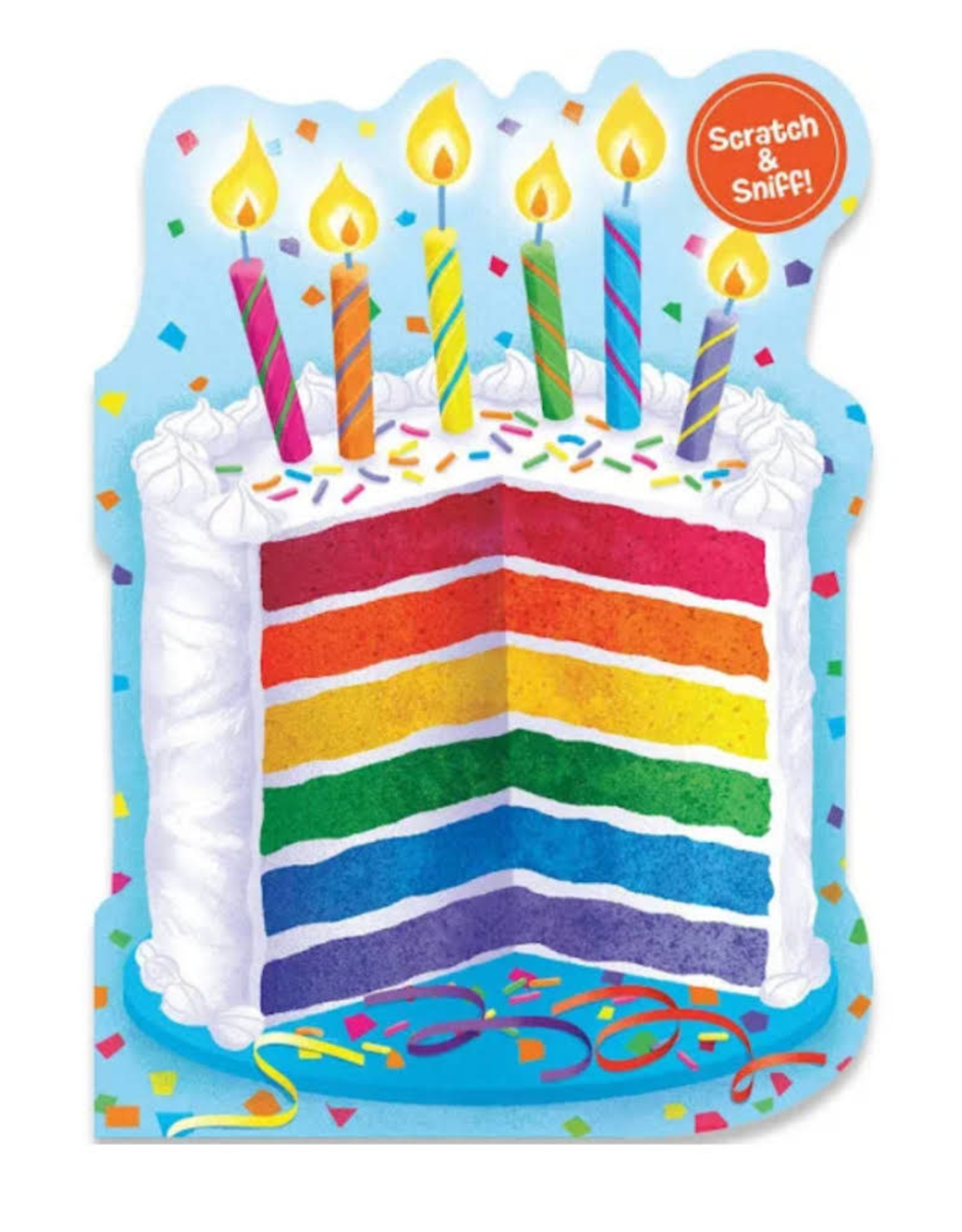 Peaceable Kingdom Rainbow Cake Scratch & Sniff Card