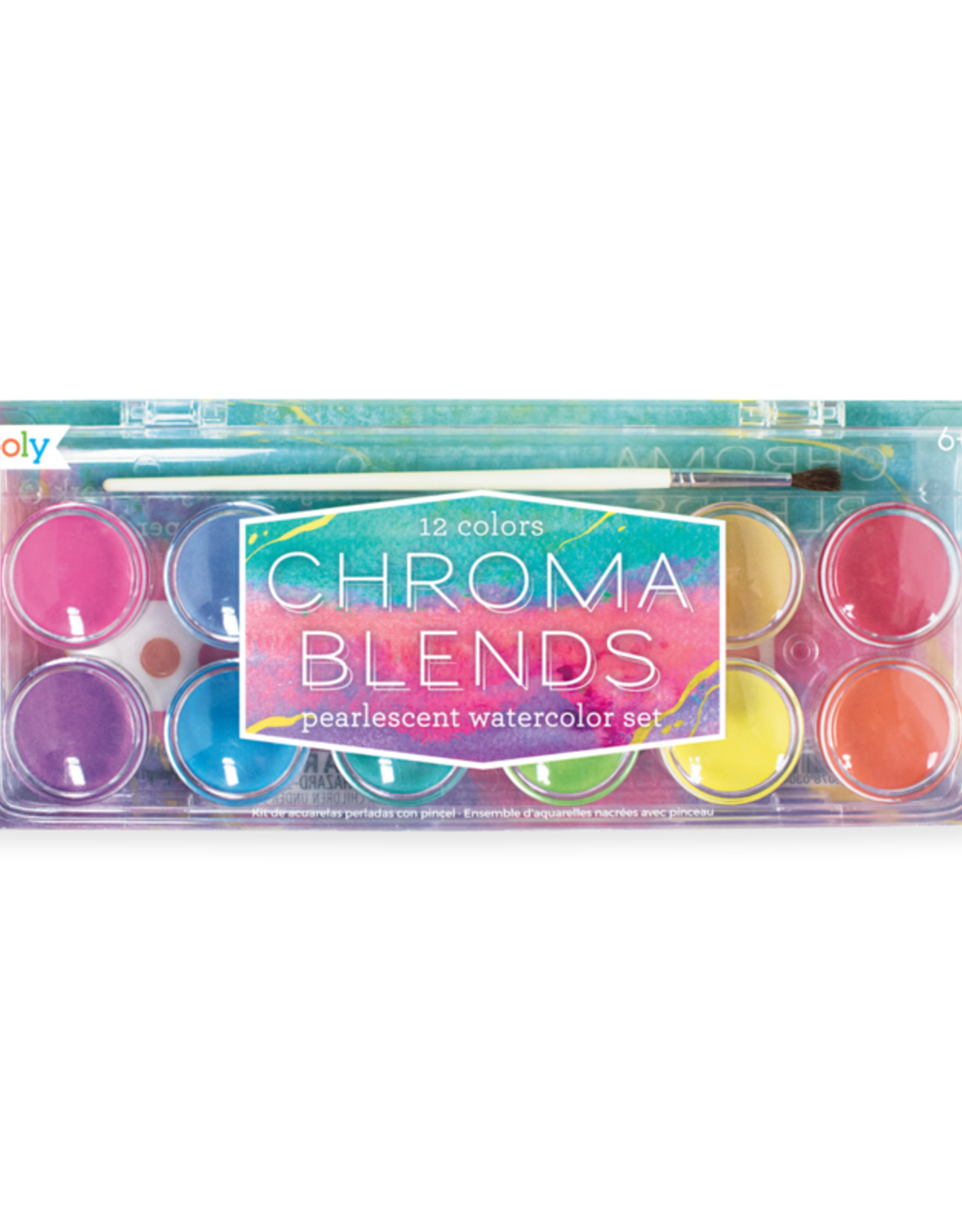 Ooly 13 pc Chroma Blends Pearlescent Watercolor Paint