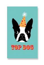 Rock Paper Scissors Enclosure Card: Top Dog Boston Terrier