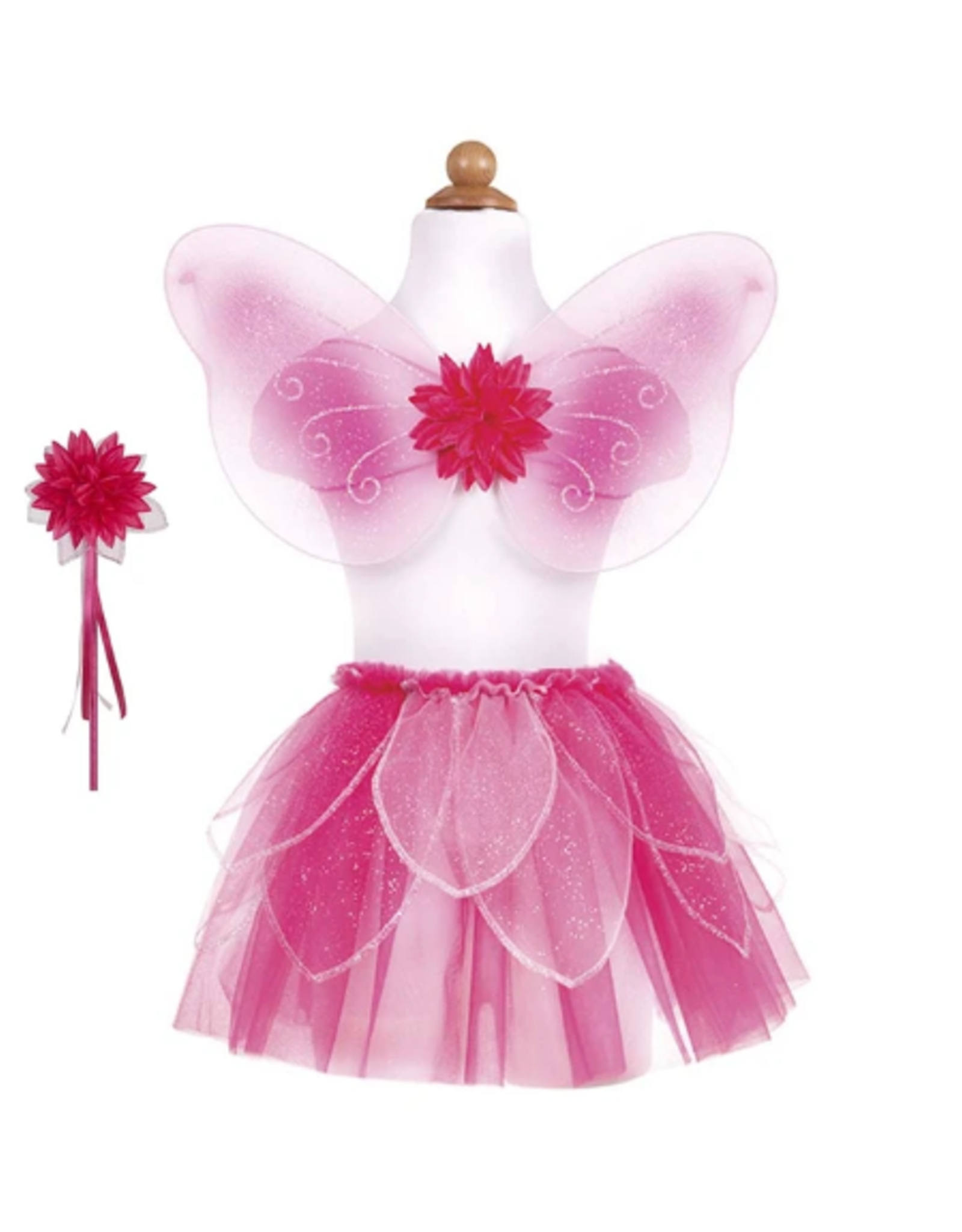 Creative Education Fancy Flutter Skirt w/ wand and wings-Pink, Size 4-6