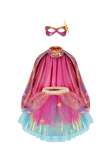 Creative Education Super-Duper Tutu, Cape & Mask Set: Pink/Gold Size 4-6