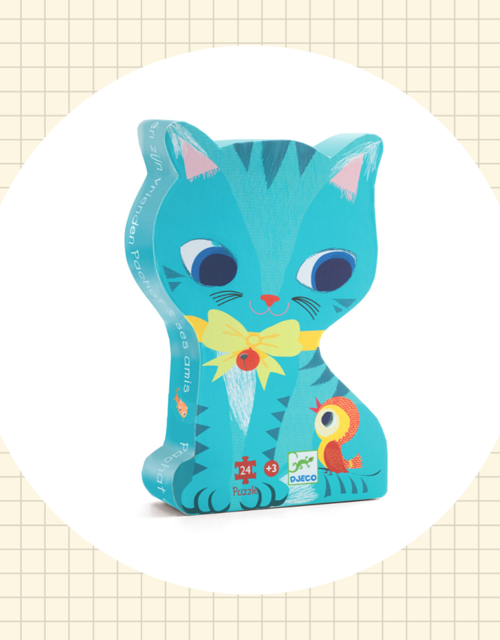 Djeco 24pc Silhouette Puzzles: Pachat And His Friends