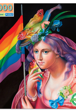 eeBoo 1000pc-Puzzle: Liberty Rainbow