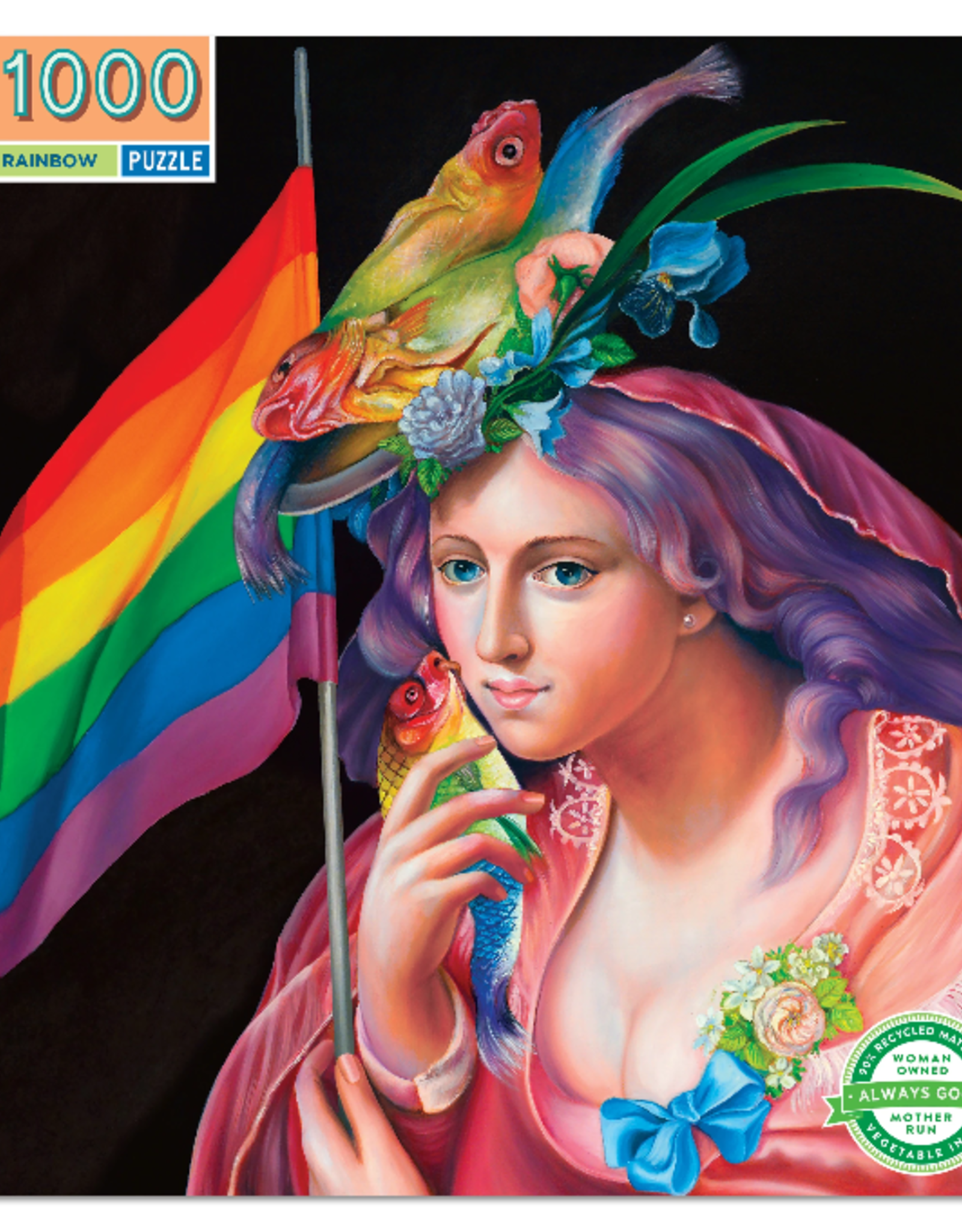 eeBoo 1000pc-Puzzle: Liberty Rainbow
