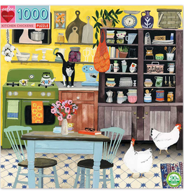 eeBoo 1000pc-Puzzle: Kitchen Chickens