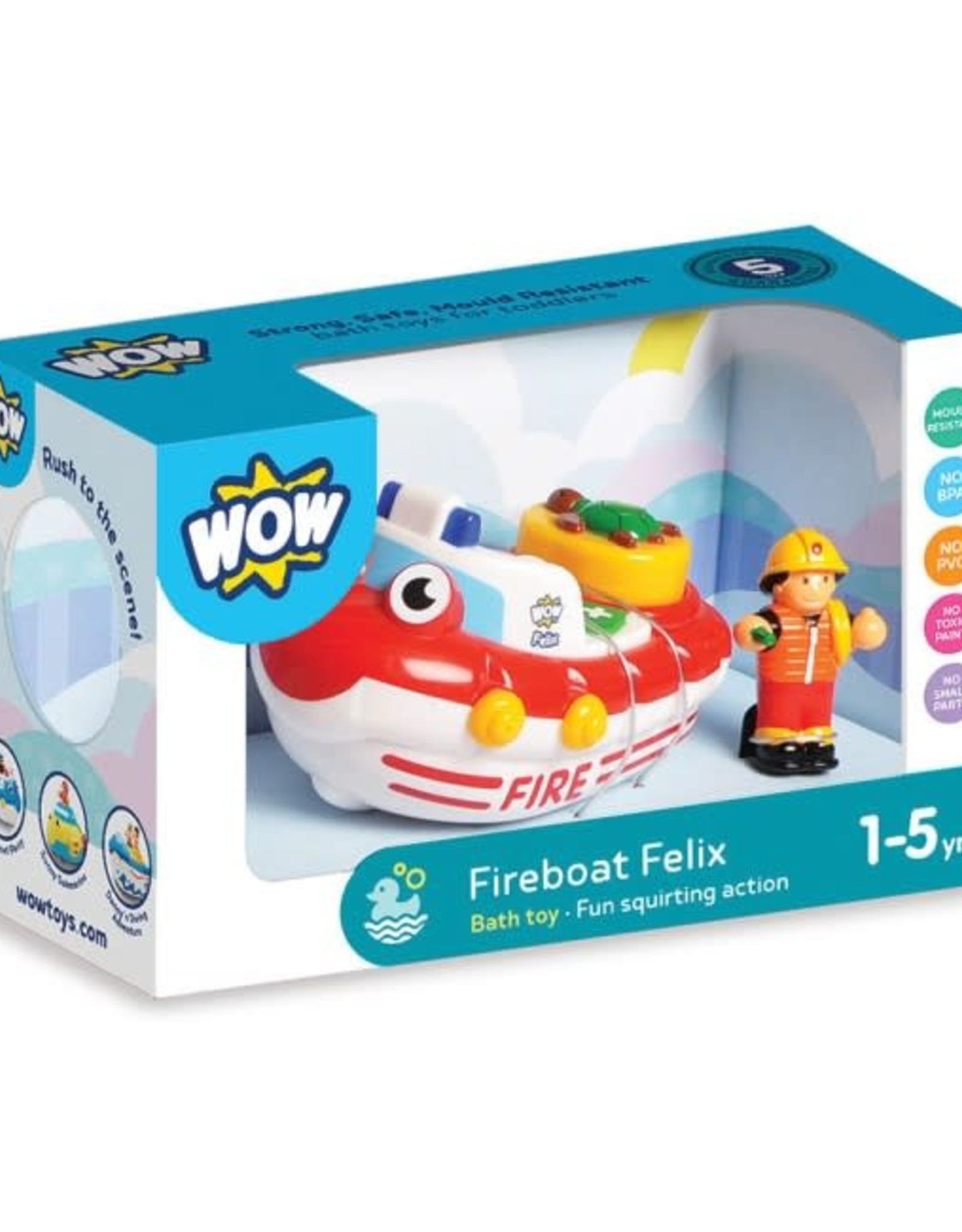 WOW Fireboat Felix (bath toy)