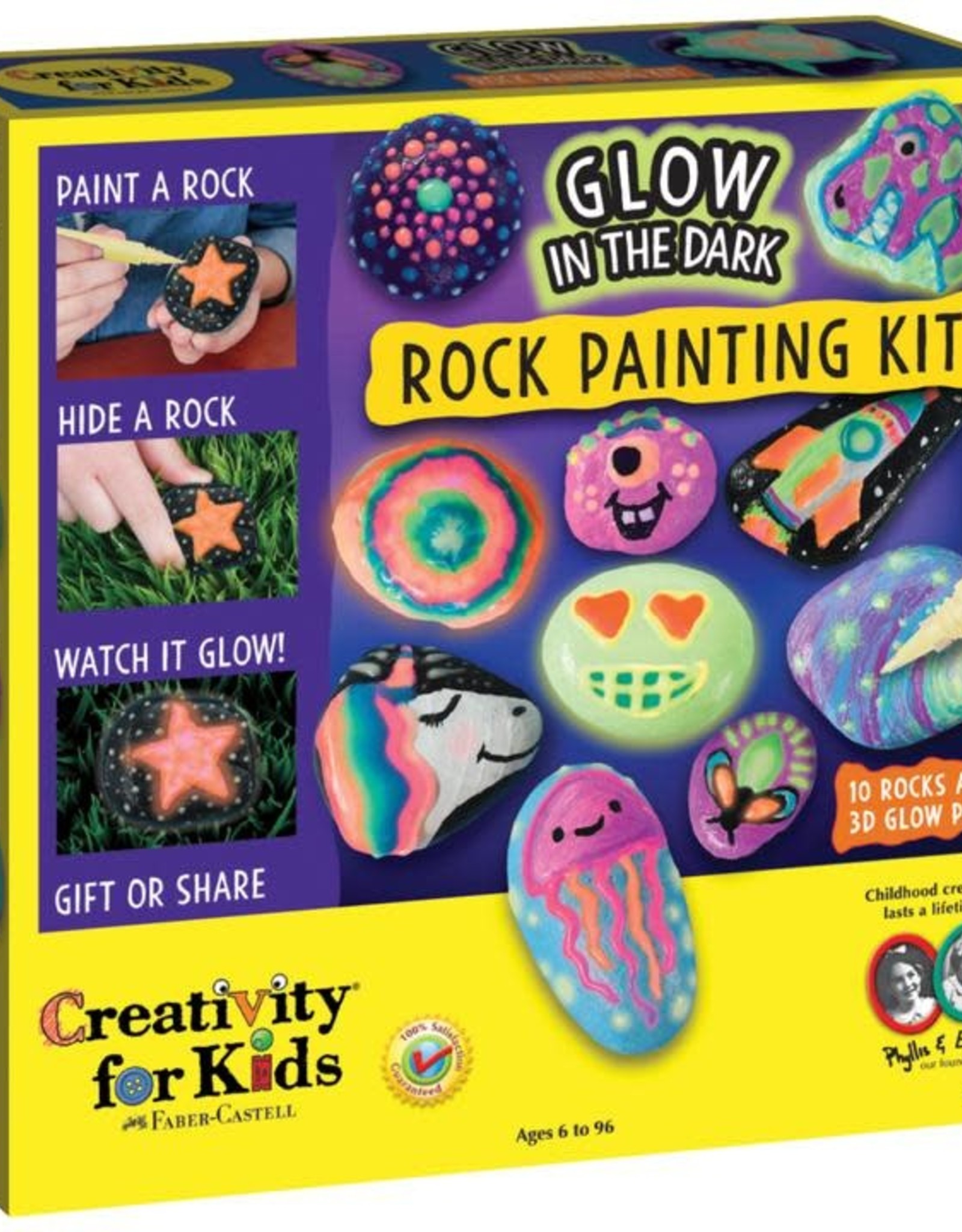 Faber-Castell Glow in the Dark Rock Painting Kit