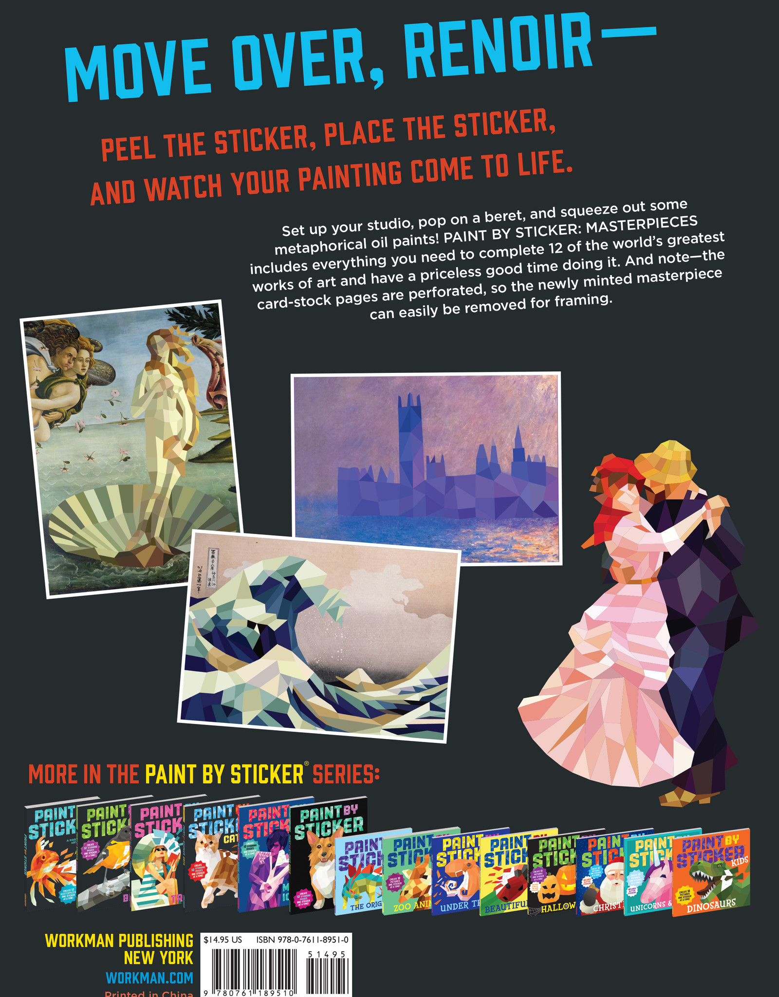 Workman Publishing Paint by Sticker: Masterpieces