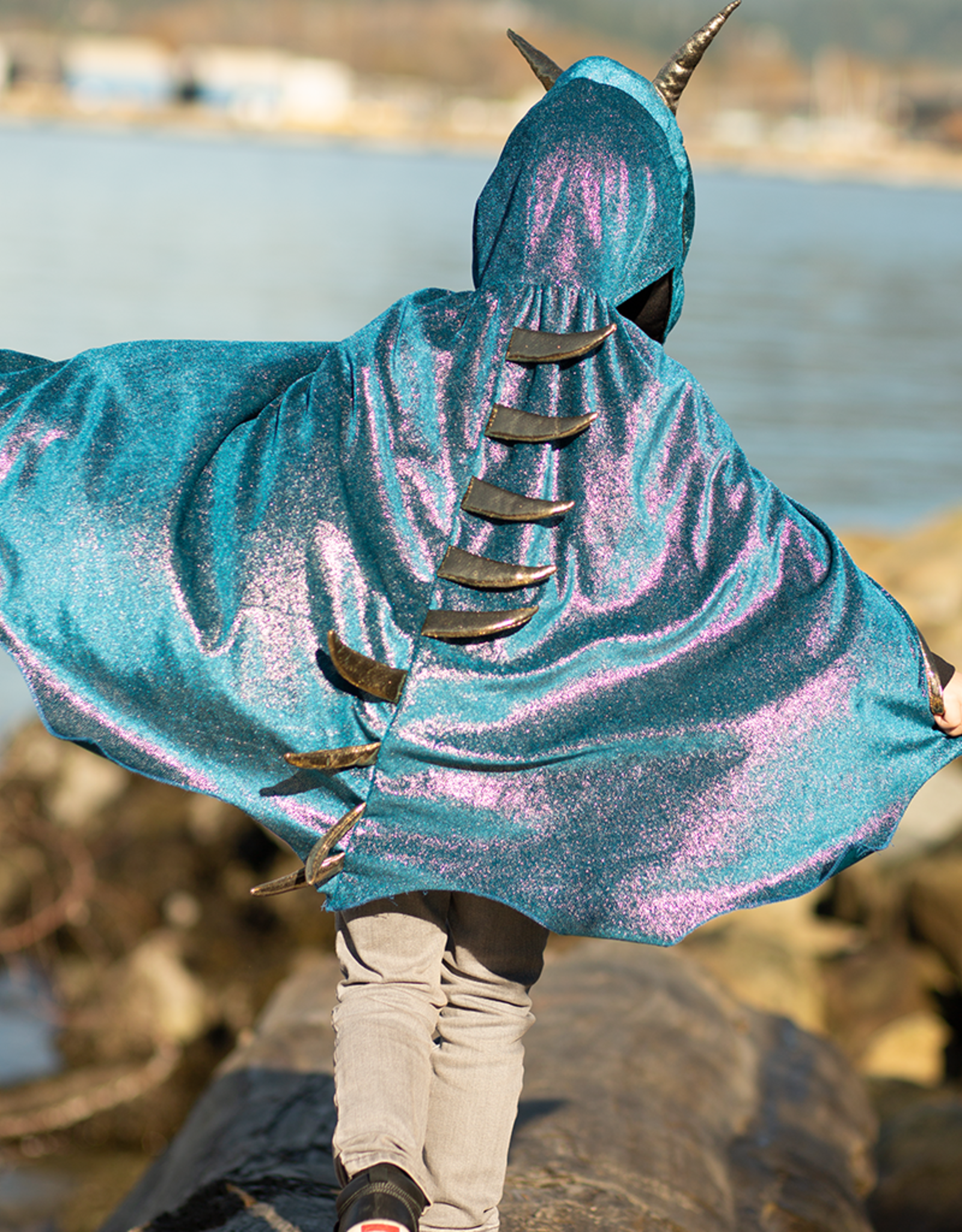 Creative Education Starry Night Dragon, Teal/Gold, Size 5-6