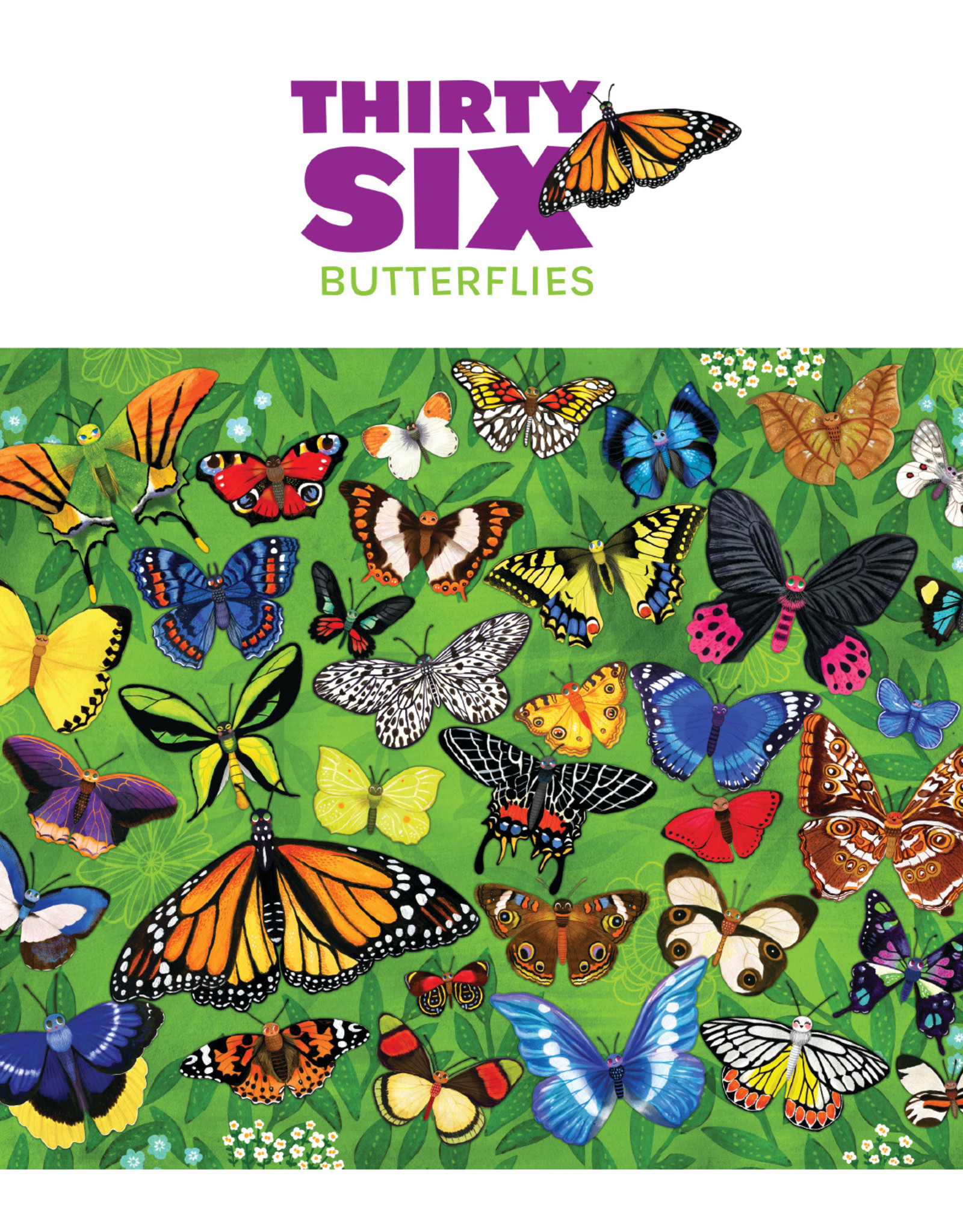 Crocodile Creek 100pc Puzzle: 36 Butterflies