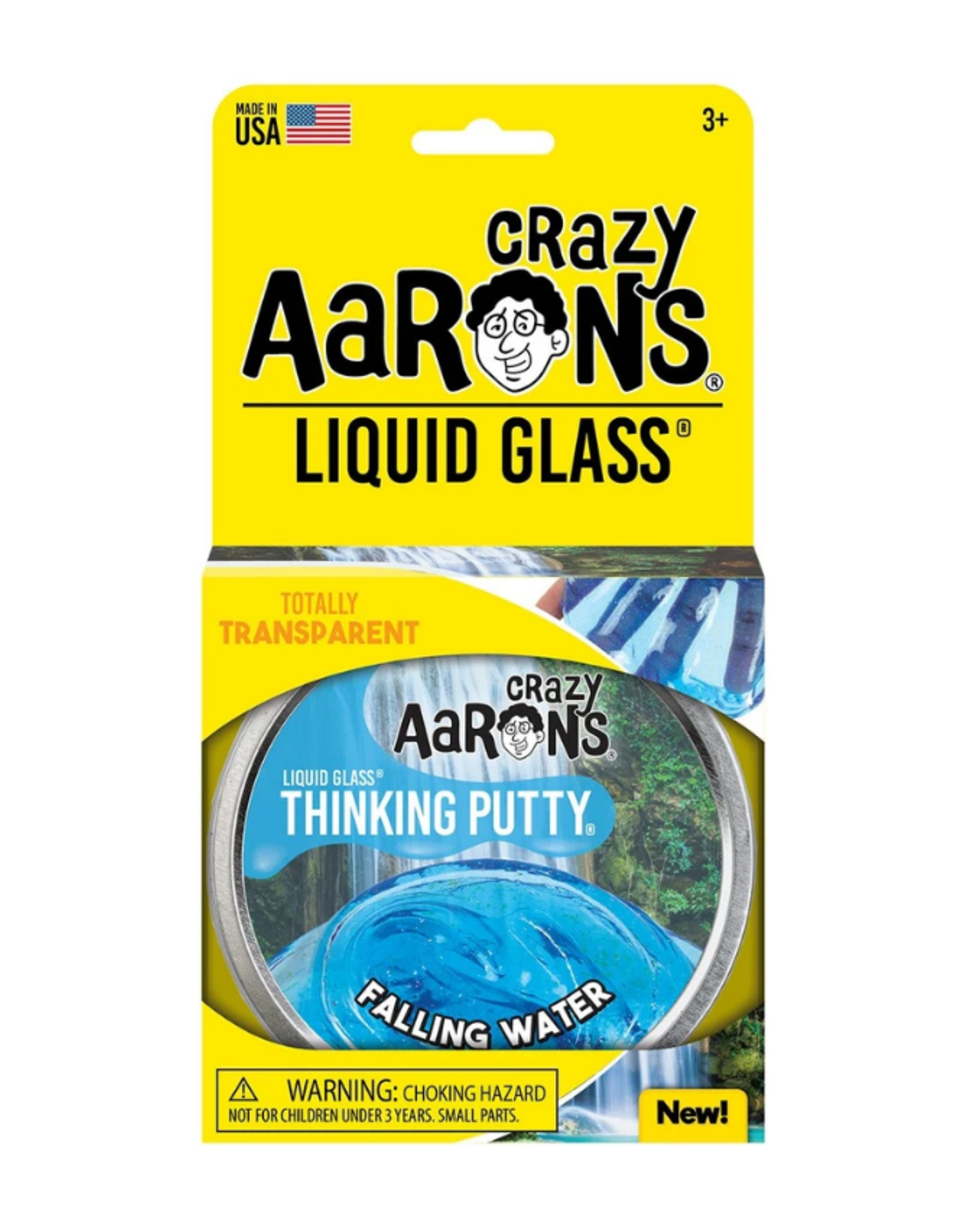 Crazy Aaron's Putty World Liquid Glass Tin 4": Falling Water