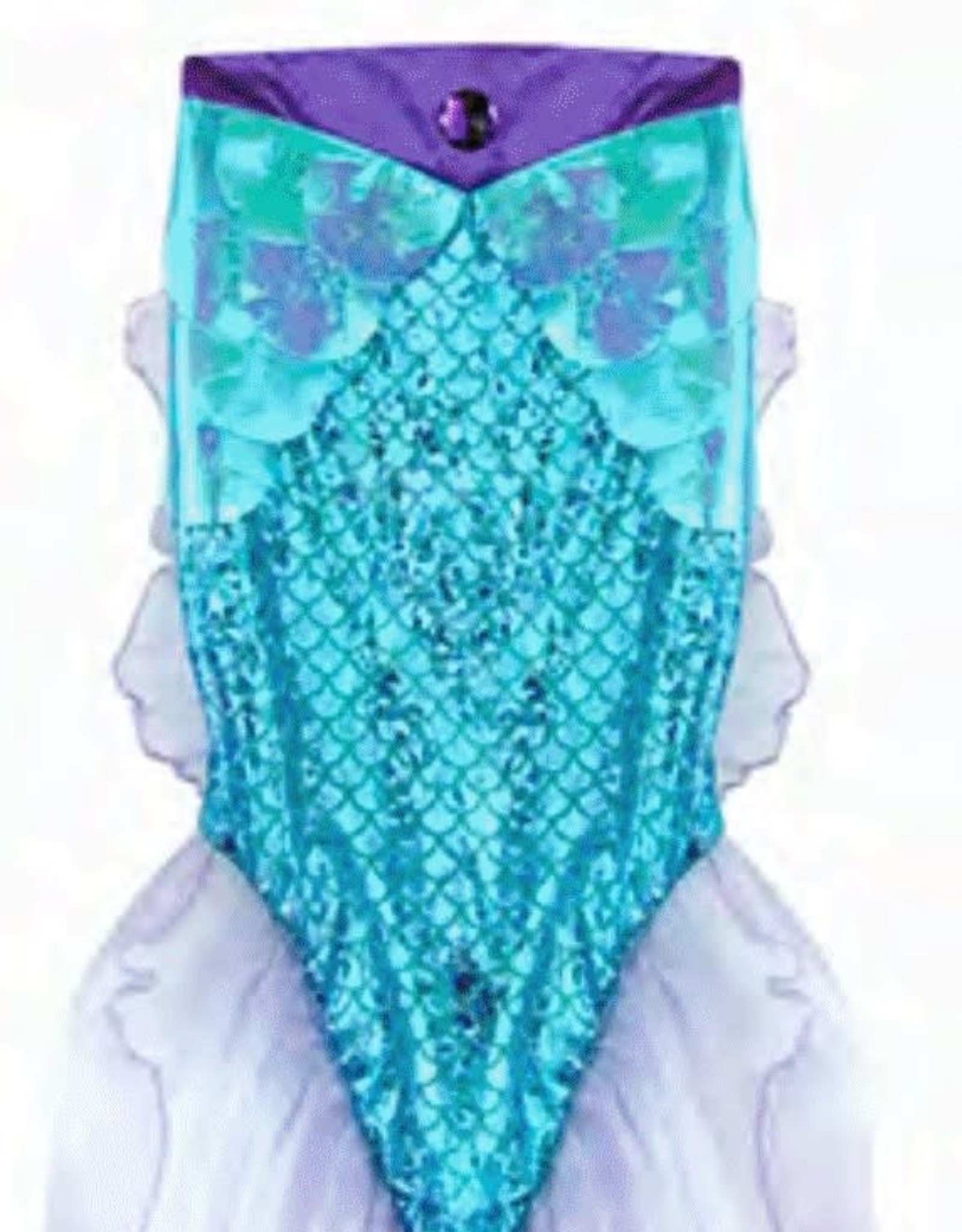 Creative Education Mermaid Glimmer Skirt w/Tiara, Lilac/Blue, Size 5-6