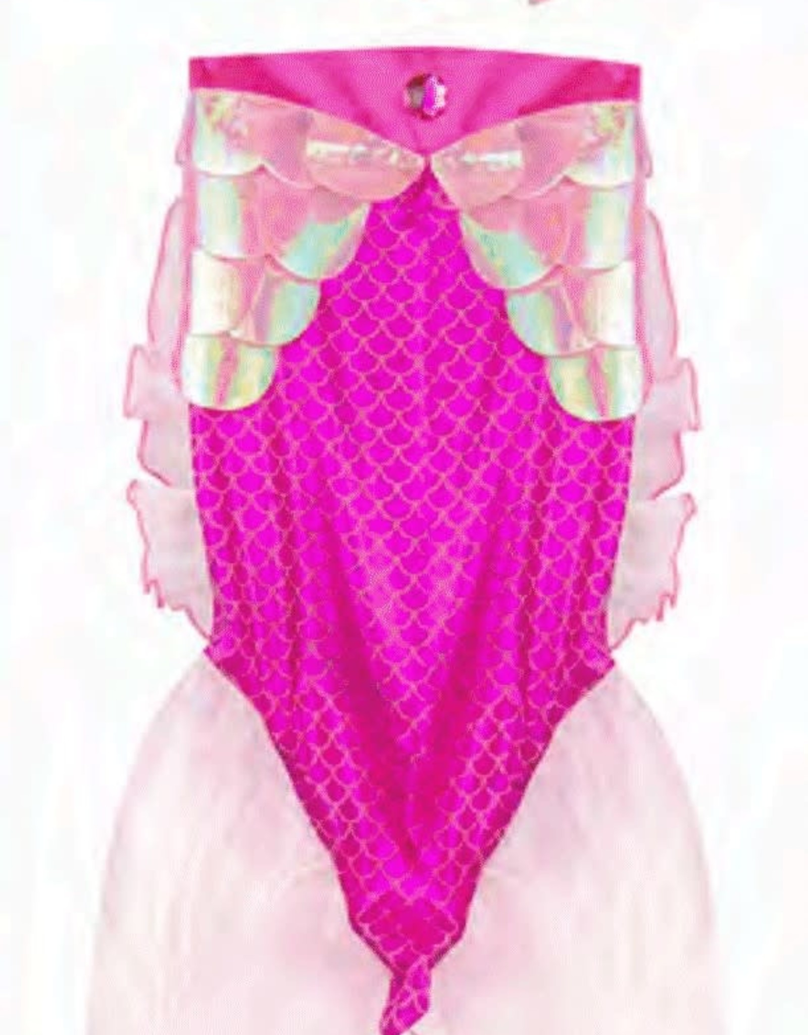 Creative Education Mermaid Glimmer Skirt w/Tiara, Pink, Size 5-6