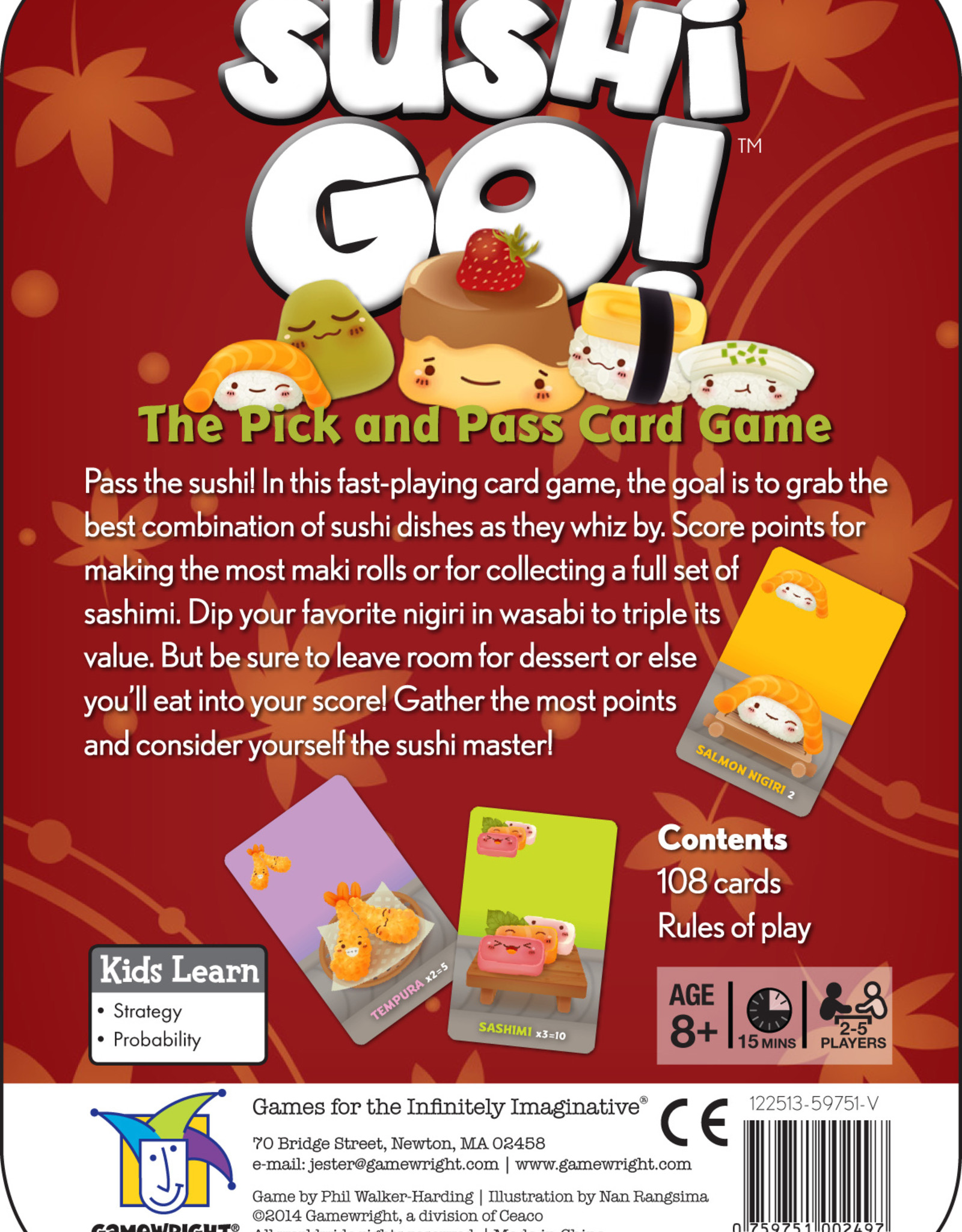 Gamewright Sushi Go!