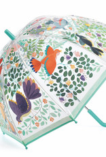 Djeco Umbrella: Clear Flowers and Birds