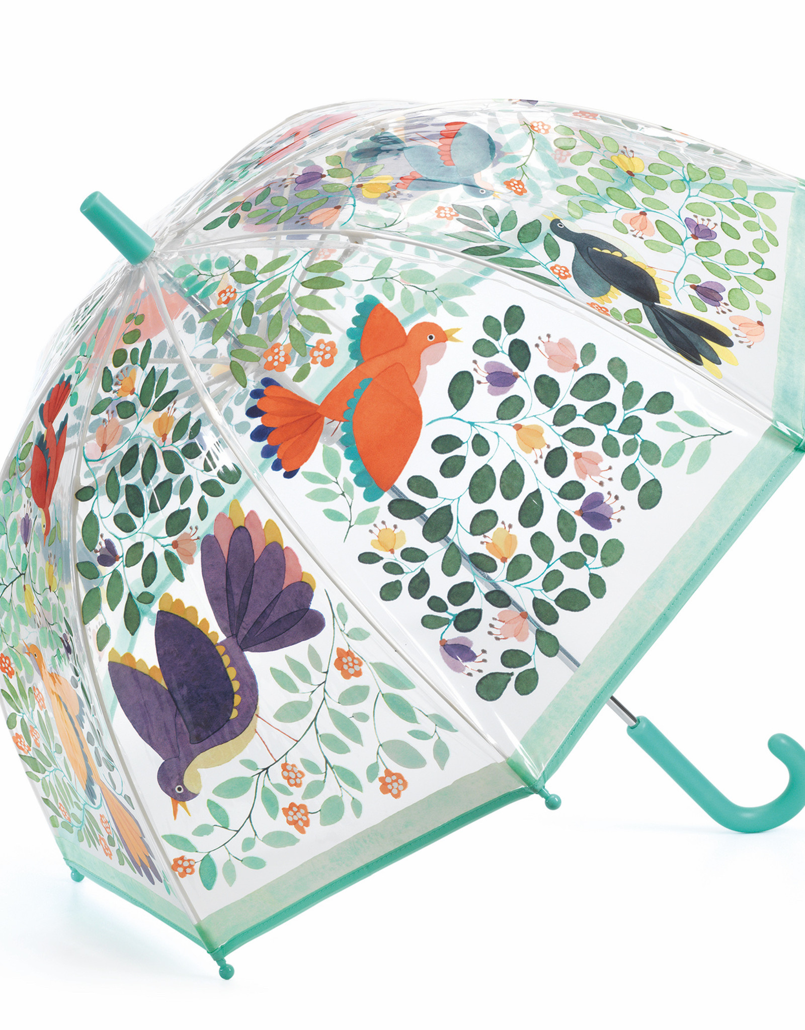 Djeco Umbrella: Clear Flowers and Birds
