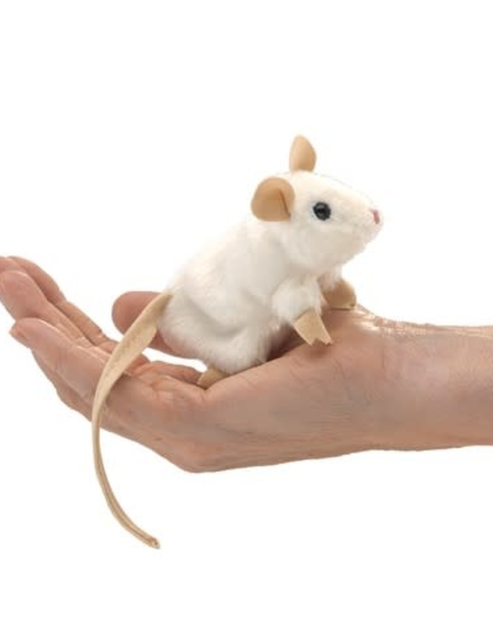 Folkmanis Finger Puppet: White Mouse