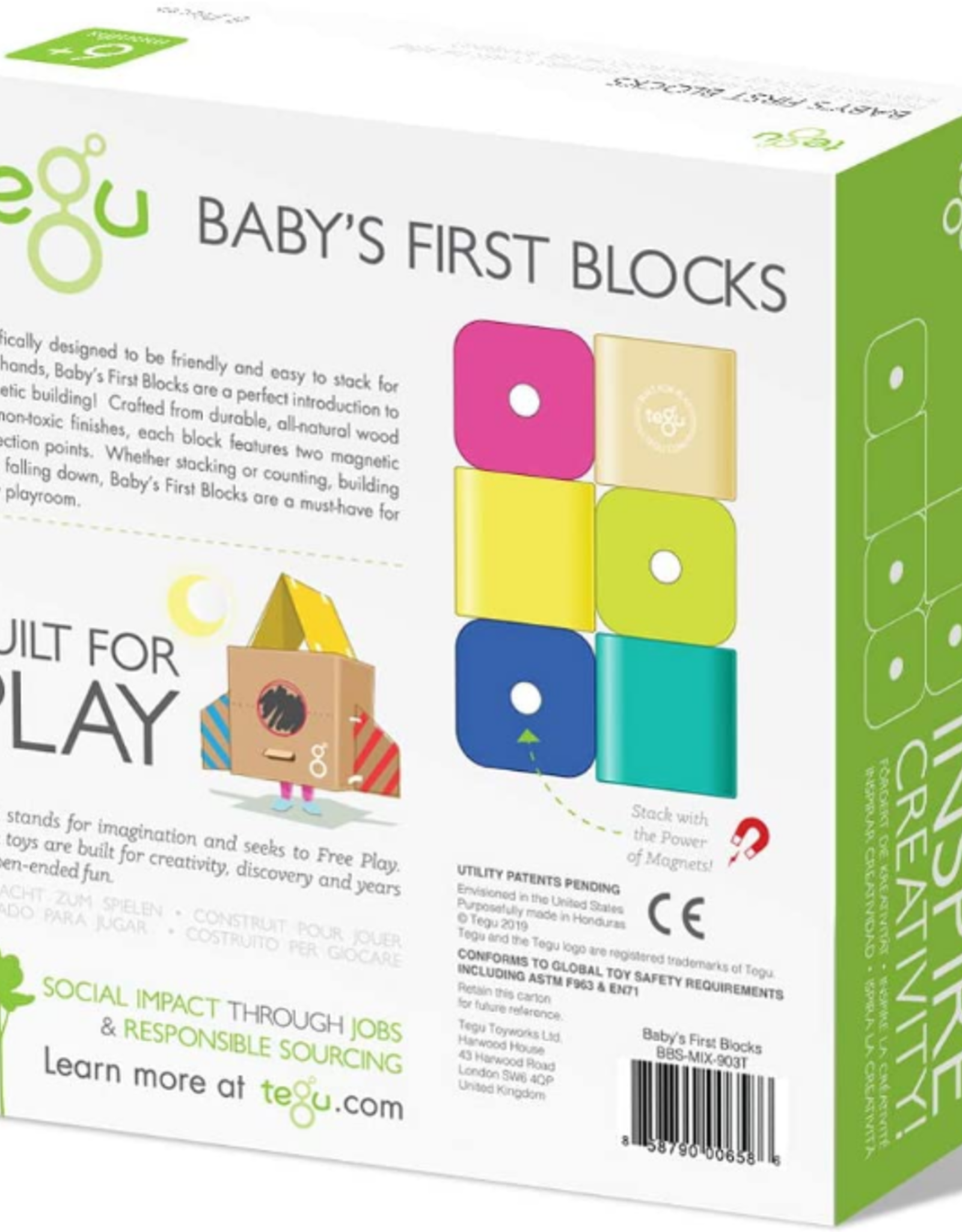 Tegu Baby's First Blocks: 6pc