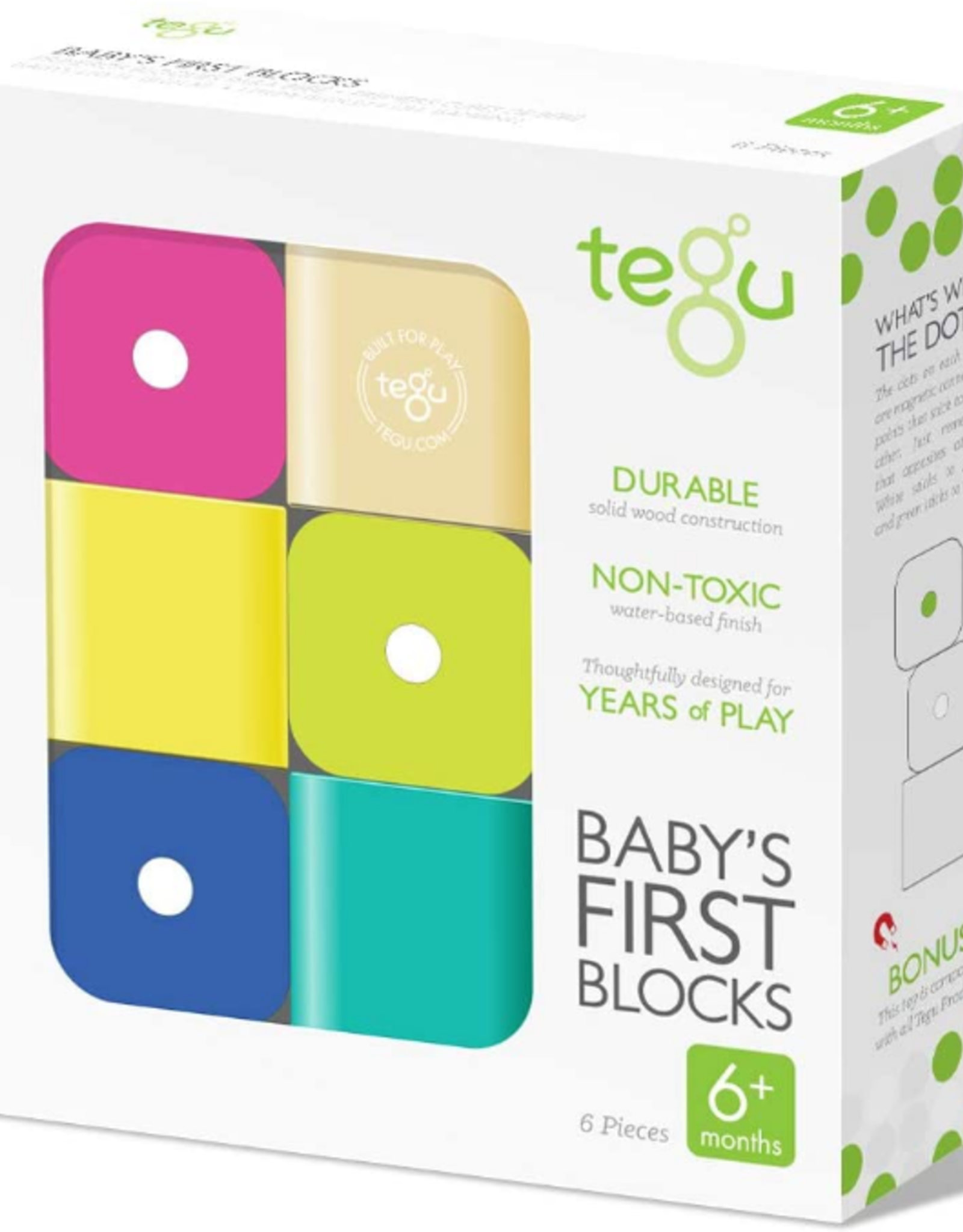 Tegu Baby's First Blocks: 6pc