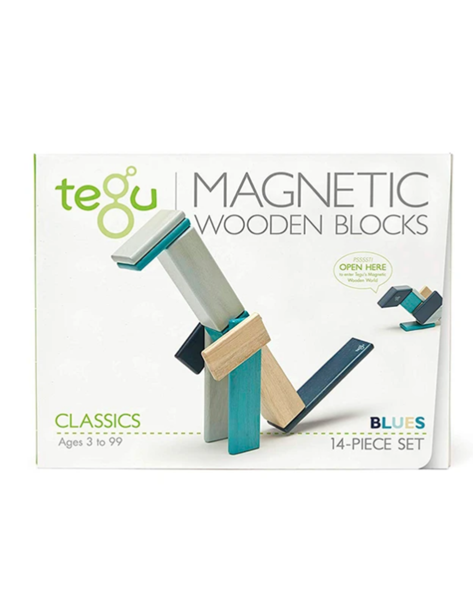 Tegu 14-Piece Set: Blues