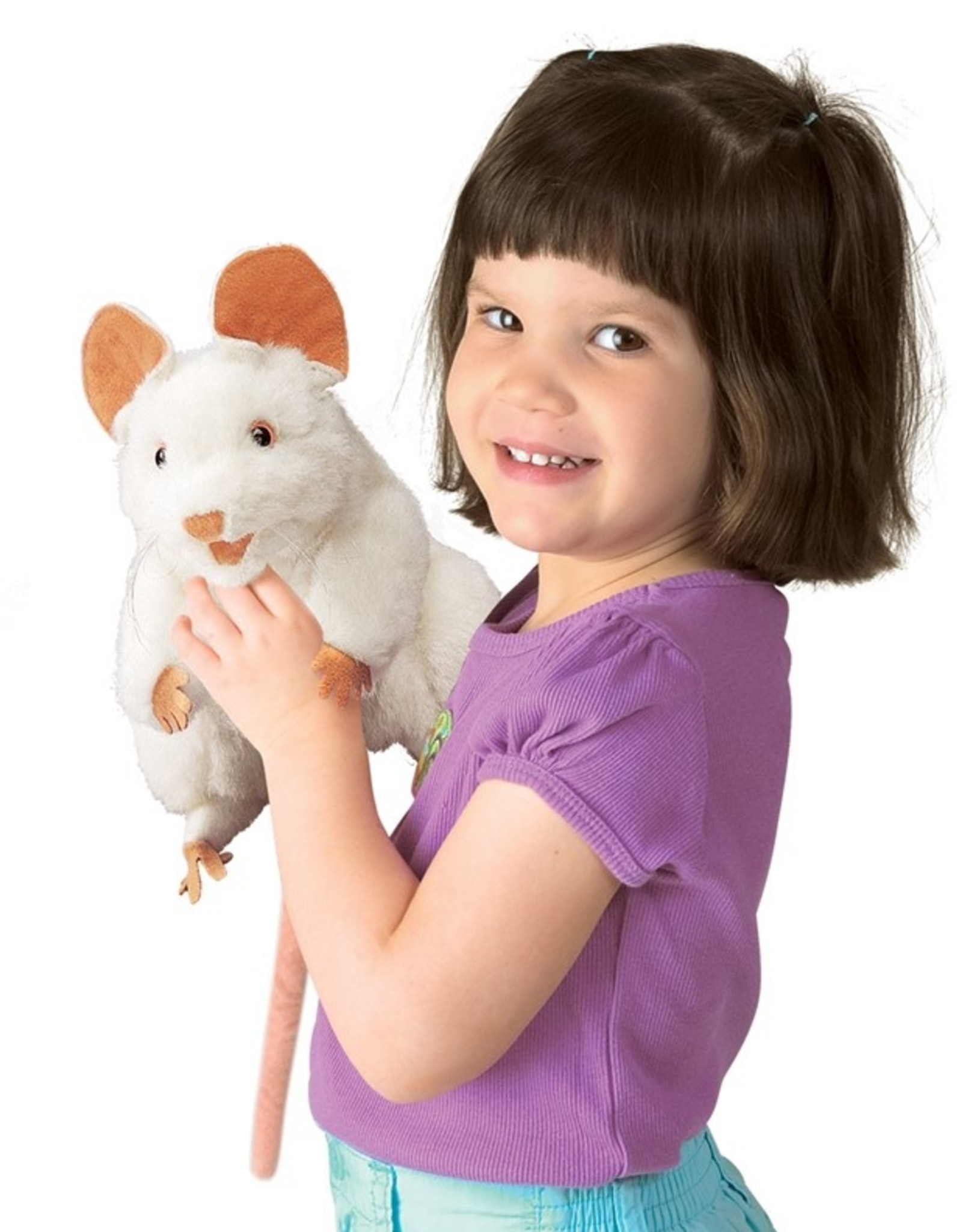 Folkmanis Puppet: White Mouse