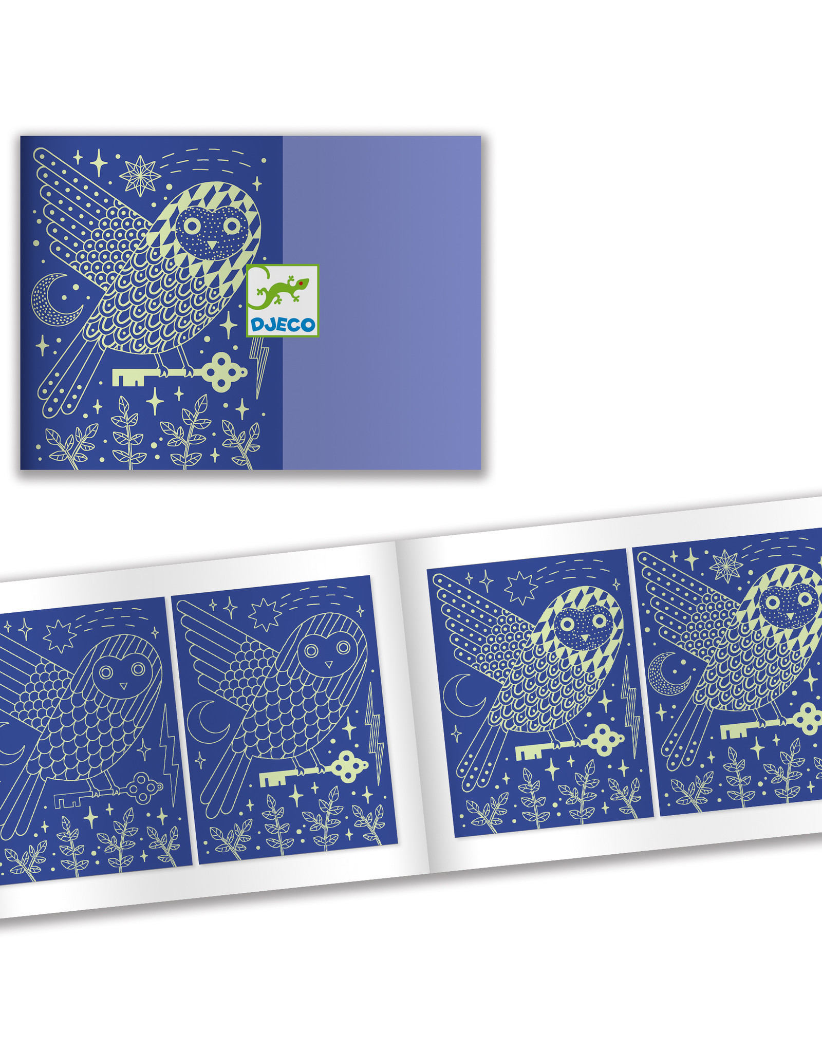 Djeco Scratch Cards At Night