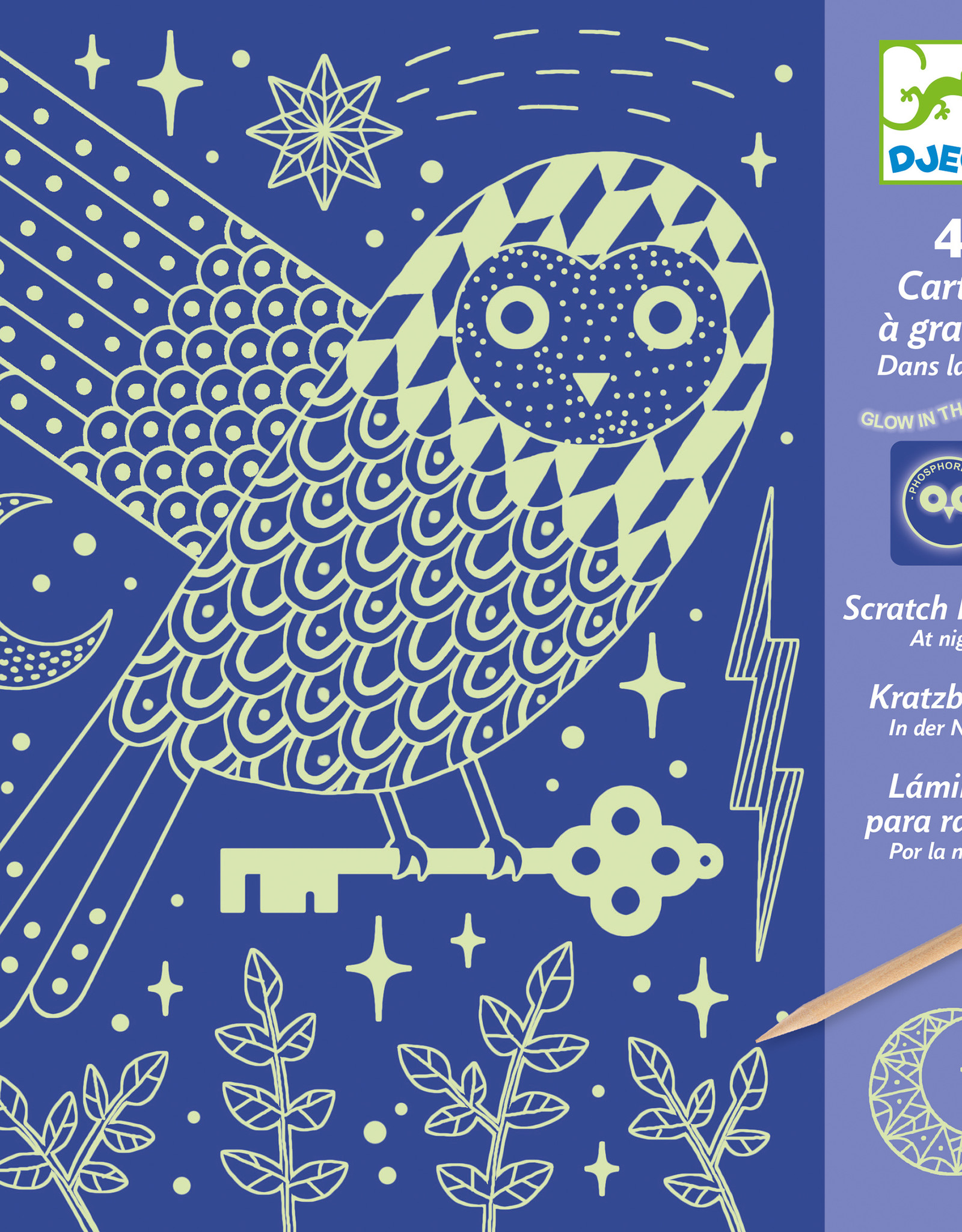 Djeco Scratch Cards At Night