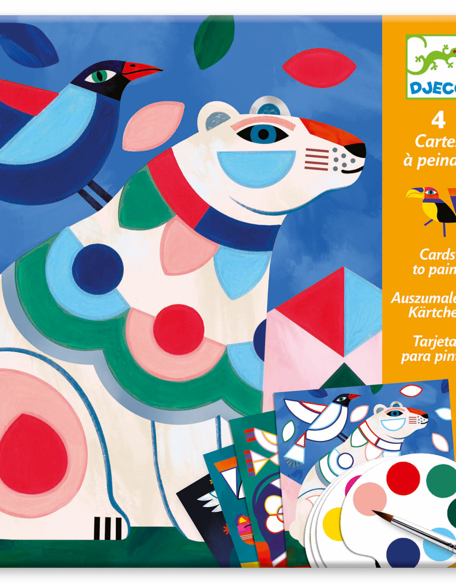 Djeco Coloring Surprise Fanciful Bestiary Water Paint