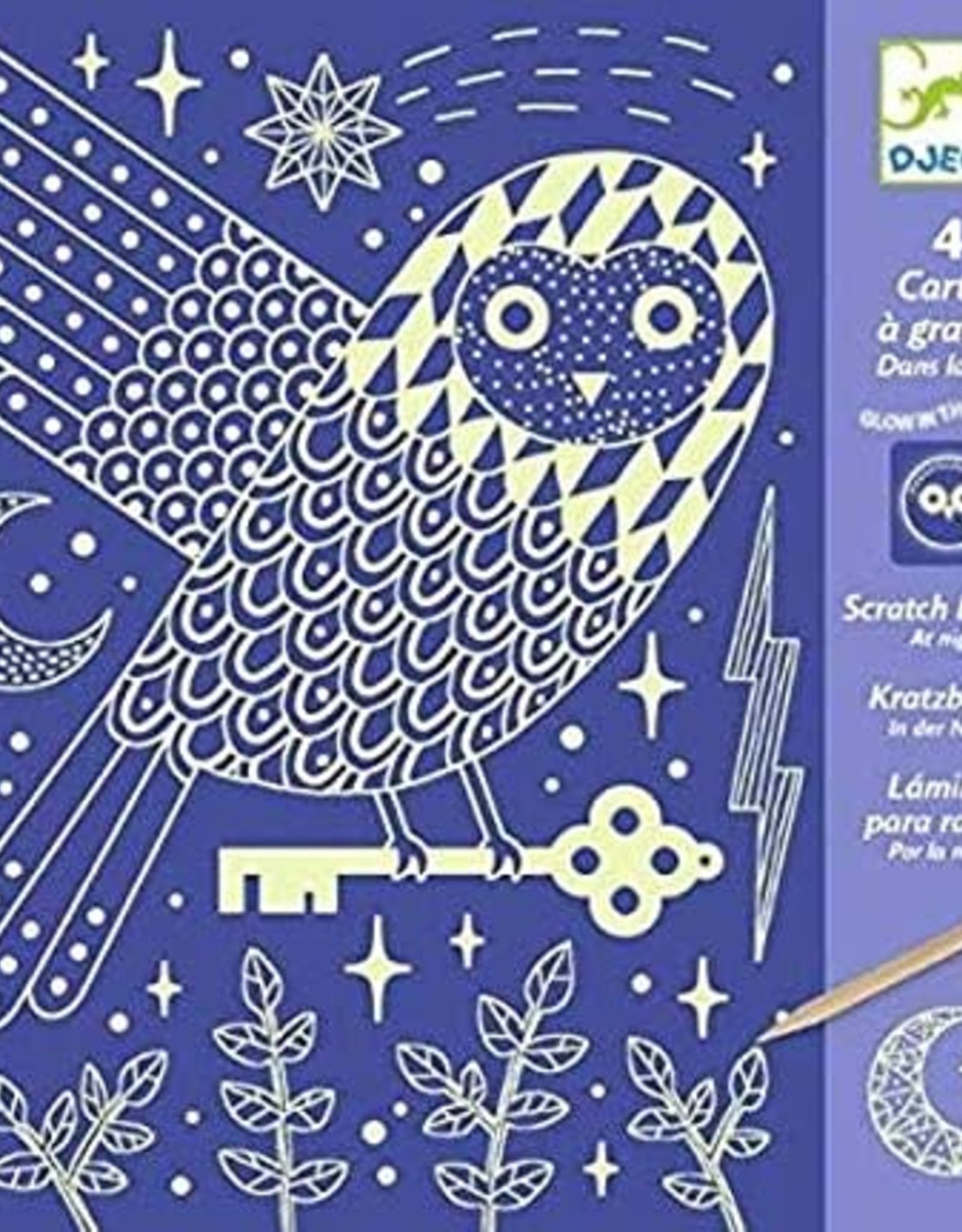 Djeco Scratch Cards At Night