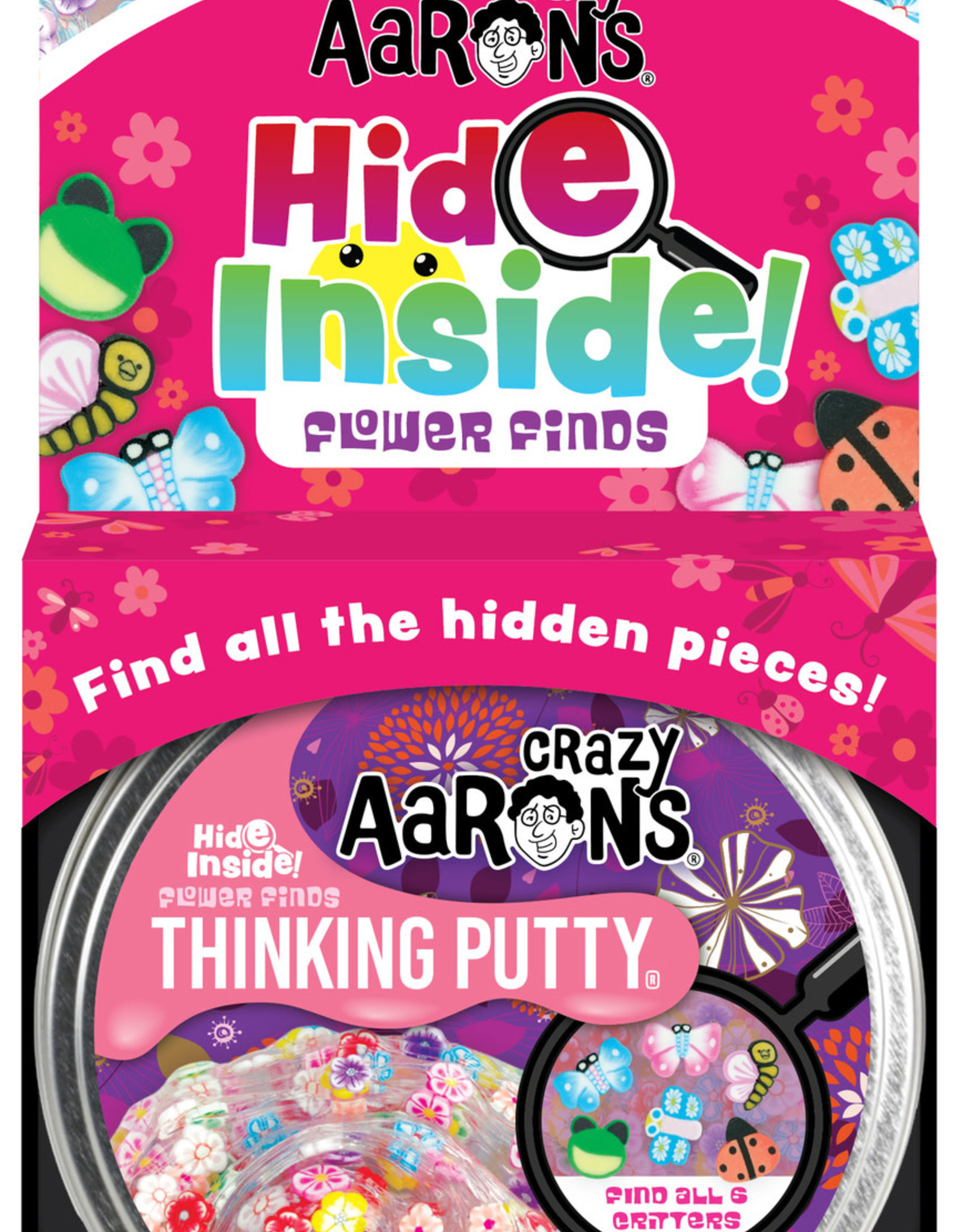 Crazy Aaron's Putty World Hide Inside 4": Flower Finds