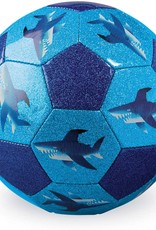 Crocodile Creek Soccer Ball, Size 3: Glitter Shark City