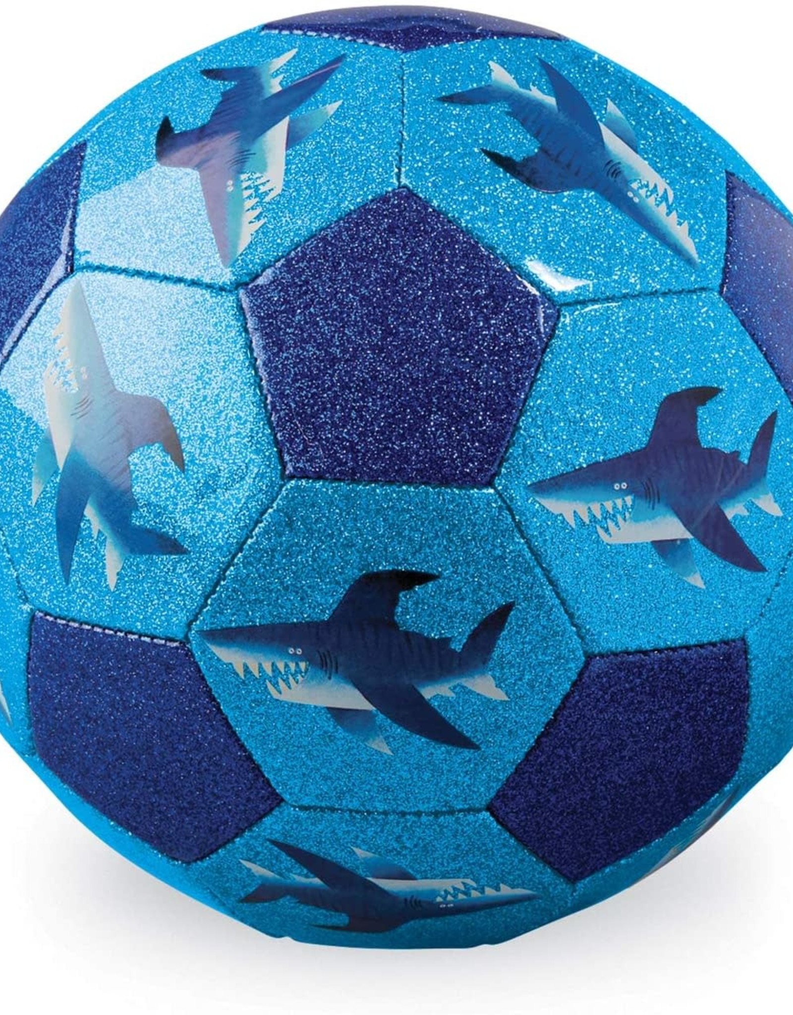 Crocodile Creek Soccer Ball, Size 3: Glitter Shark City