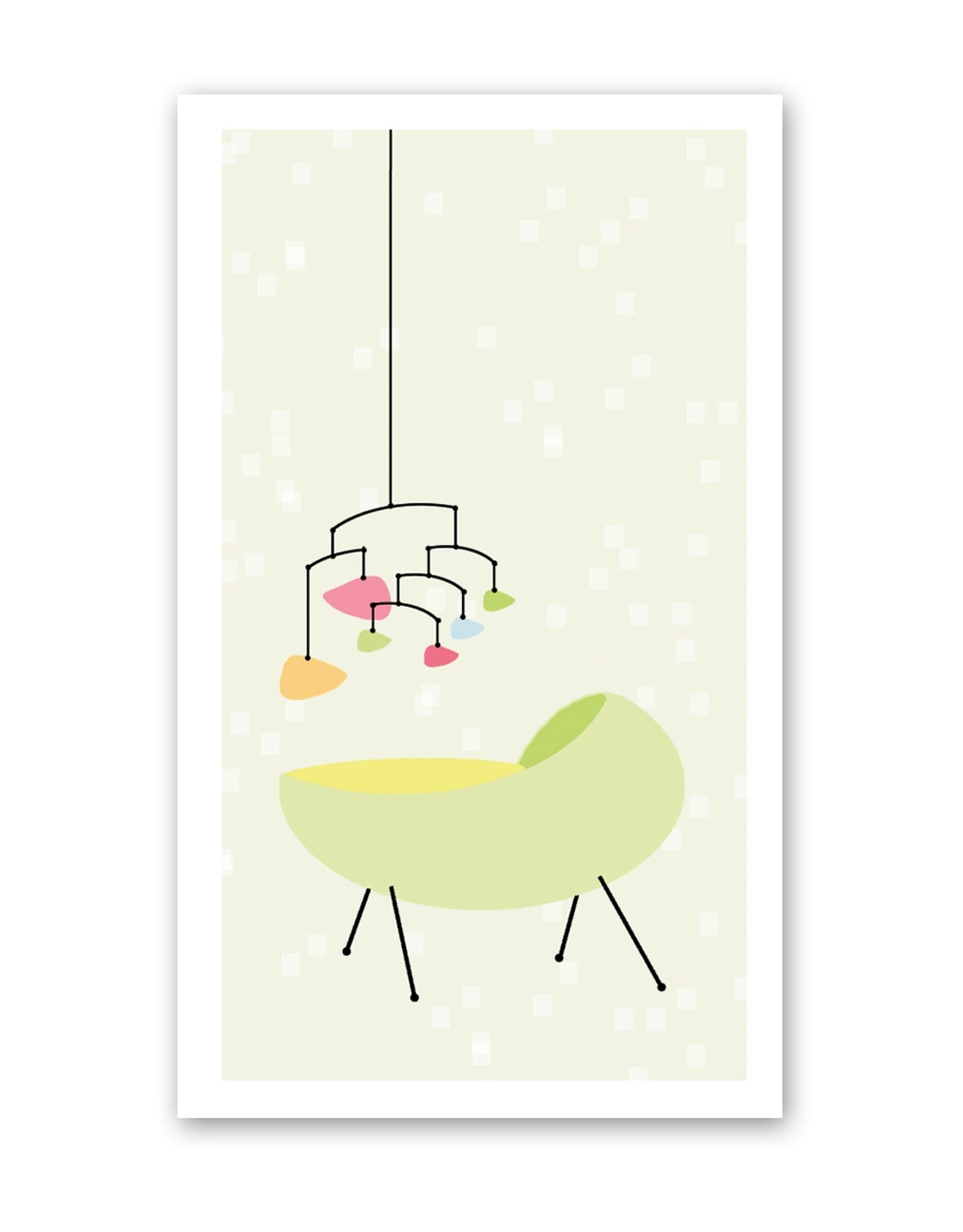 Rock Paper Scissors Enclosure Card: Baby Mobile