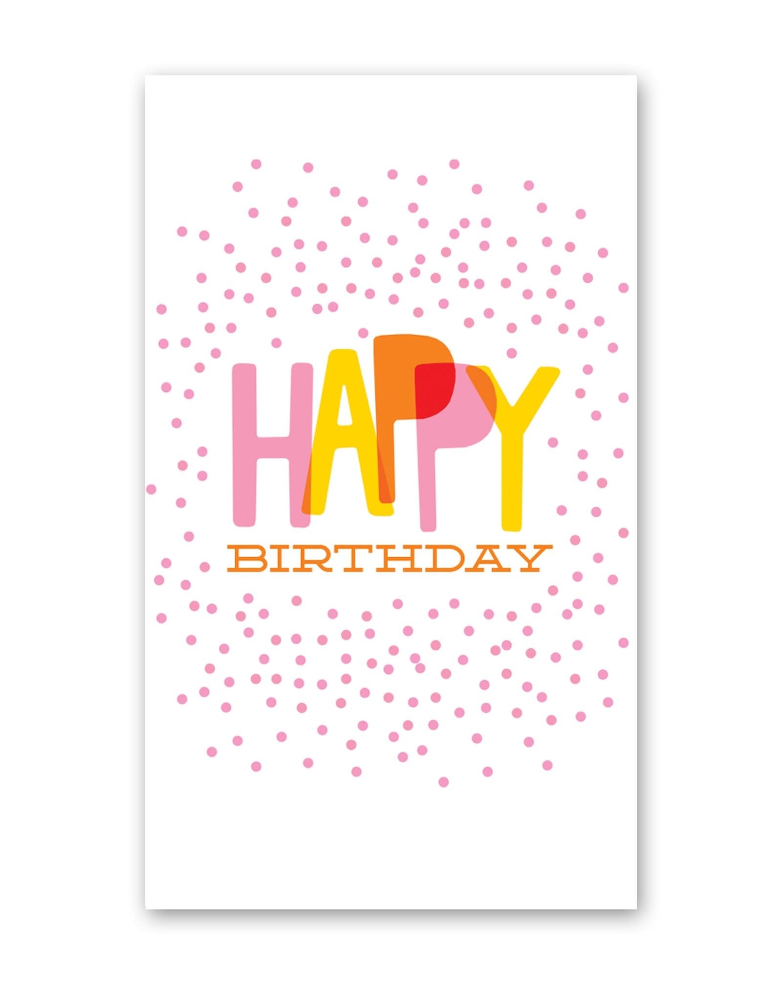 Rock Paper Scissors Enclosure Card: Confetti Birthday