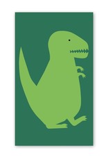 Rock Paper Scissors Enclosure Card: Green Dinosaur