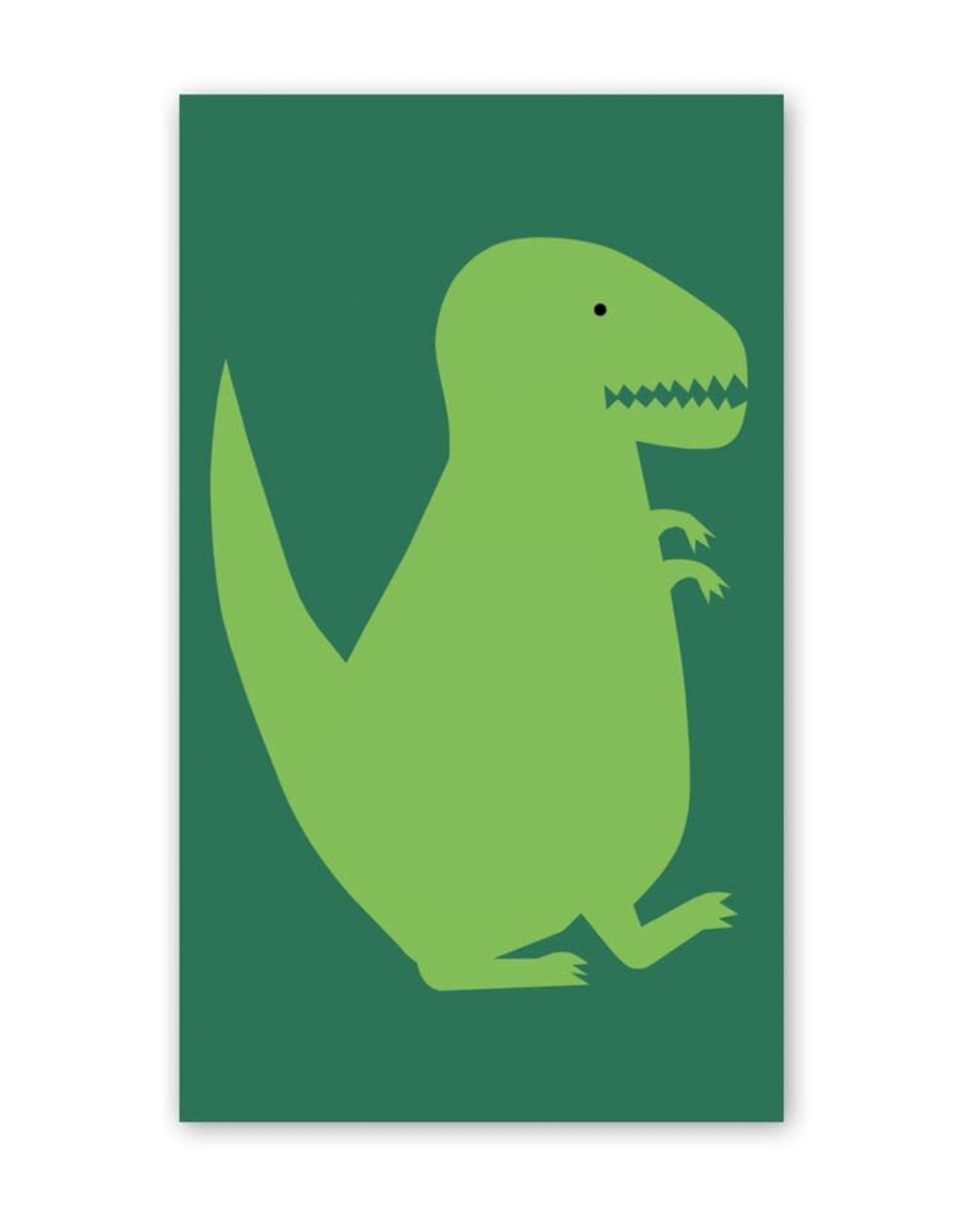 Rock Paper Scissors Enclosure Card: Green Dinosaur