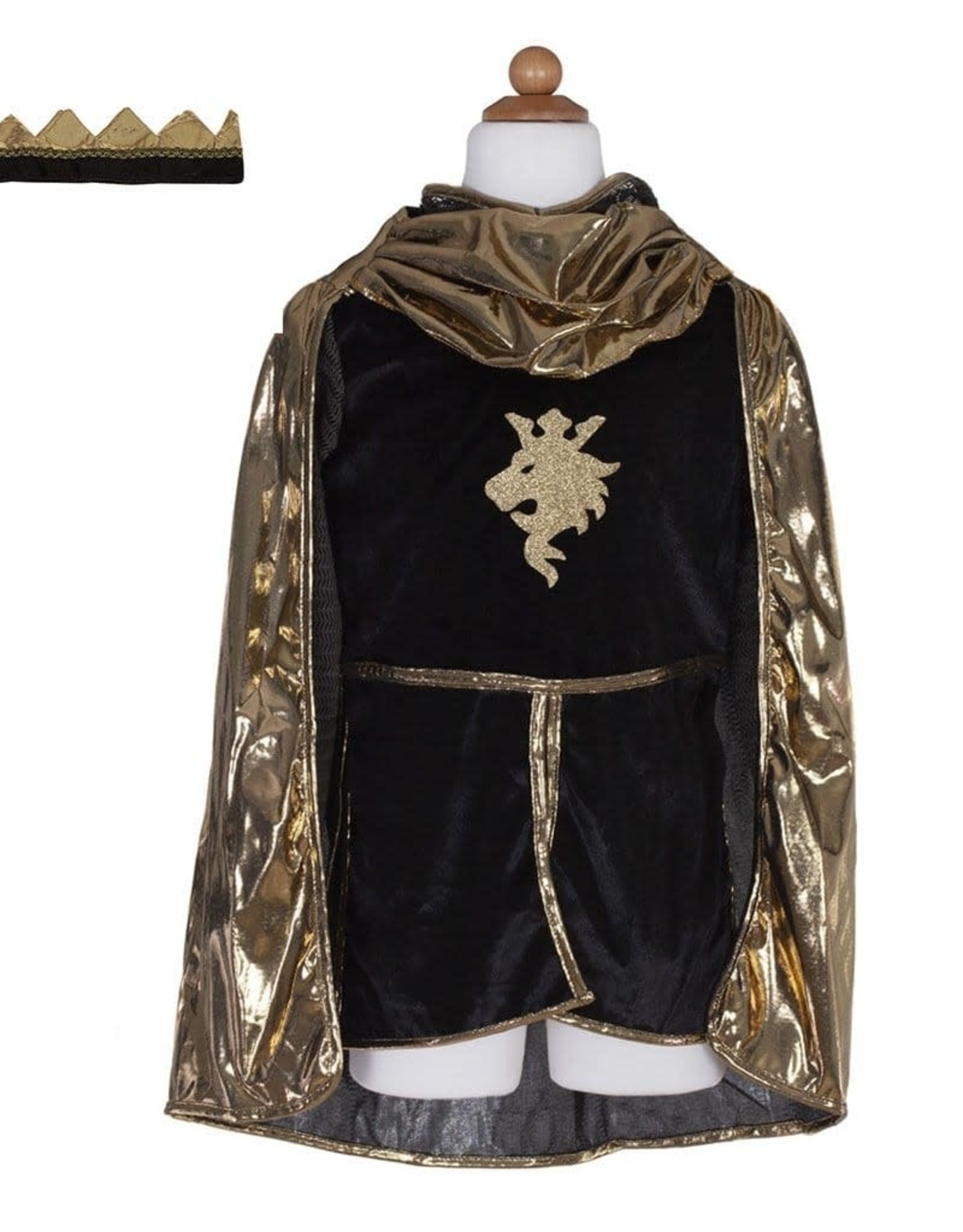 Creative Education Golden Knight With Tunic, Cape, & Crown, Size 5-6