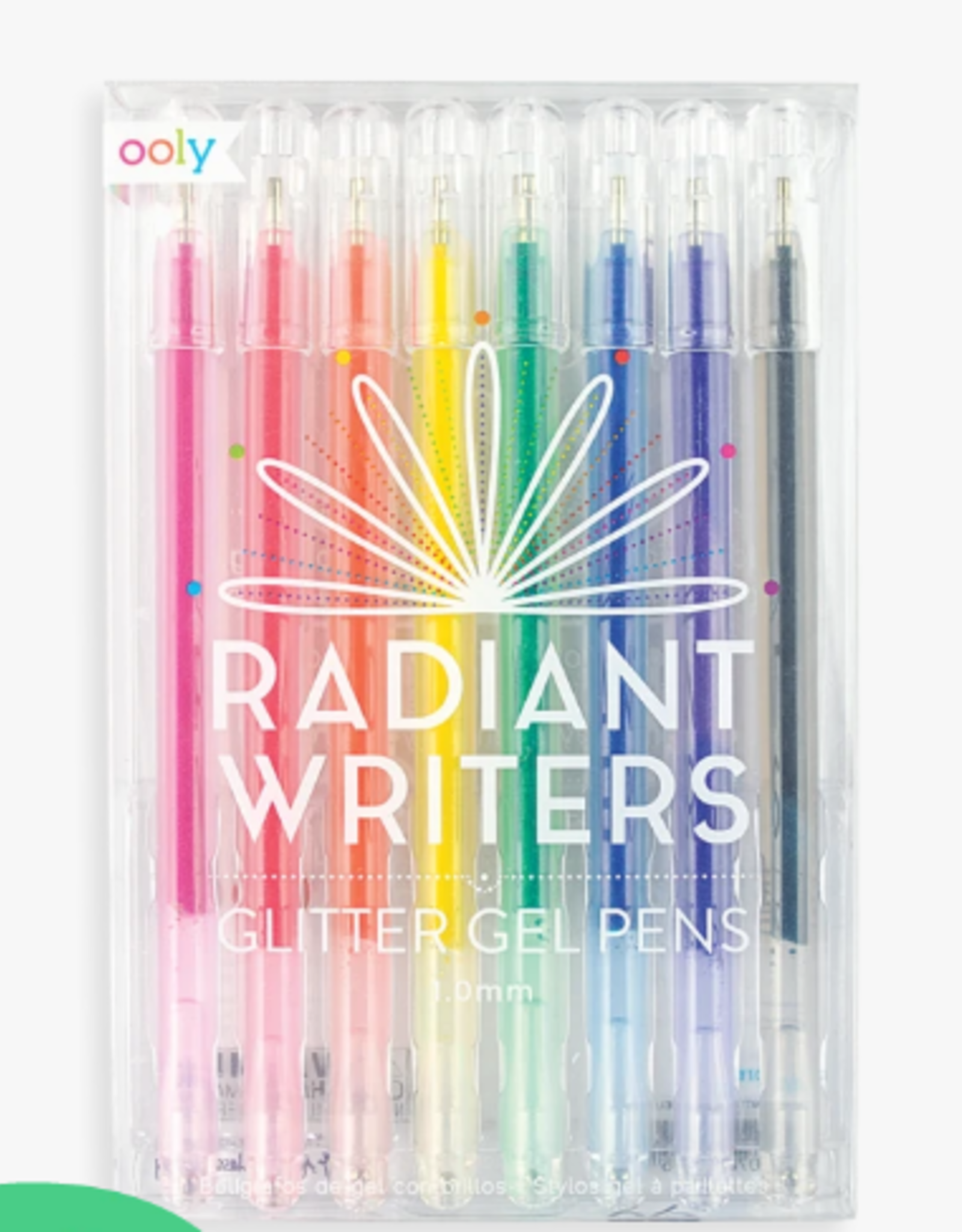 Ooly Radiant Writers Glitter Pens: Set of 8