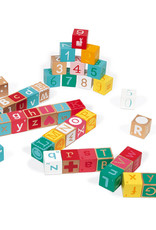 Janod Kubix 40 Letter + Number Blocks