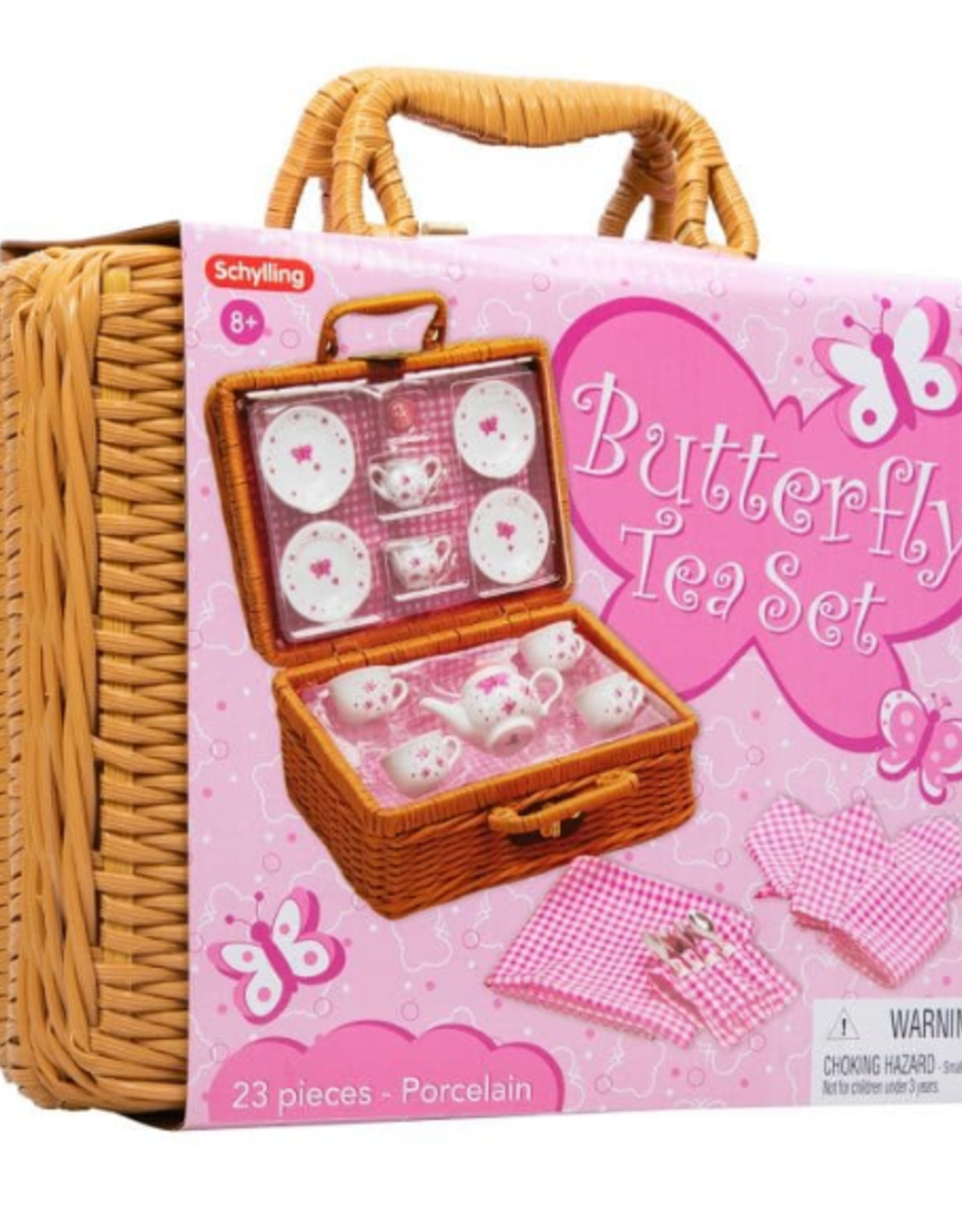 Schylling Butterfly Teaset Basket