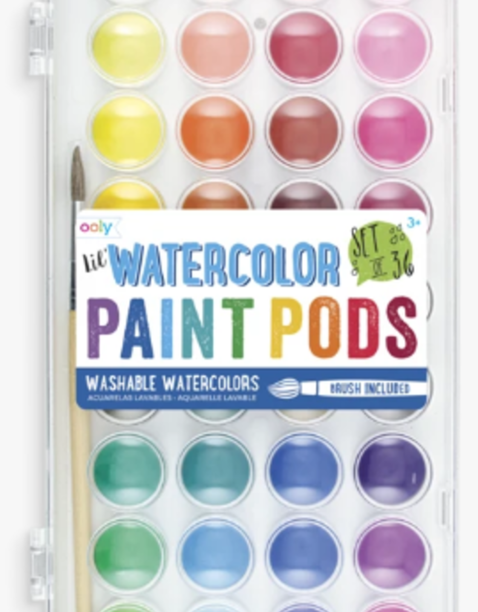 Ooly Lil Paint Pods Watercolor - Set of 37