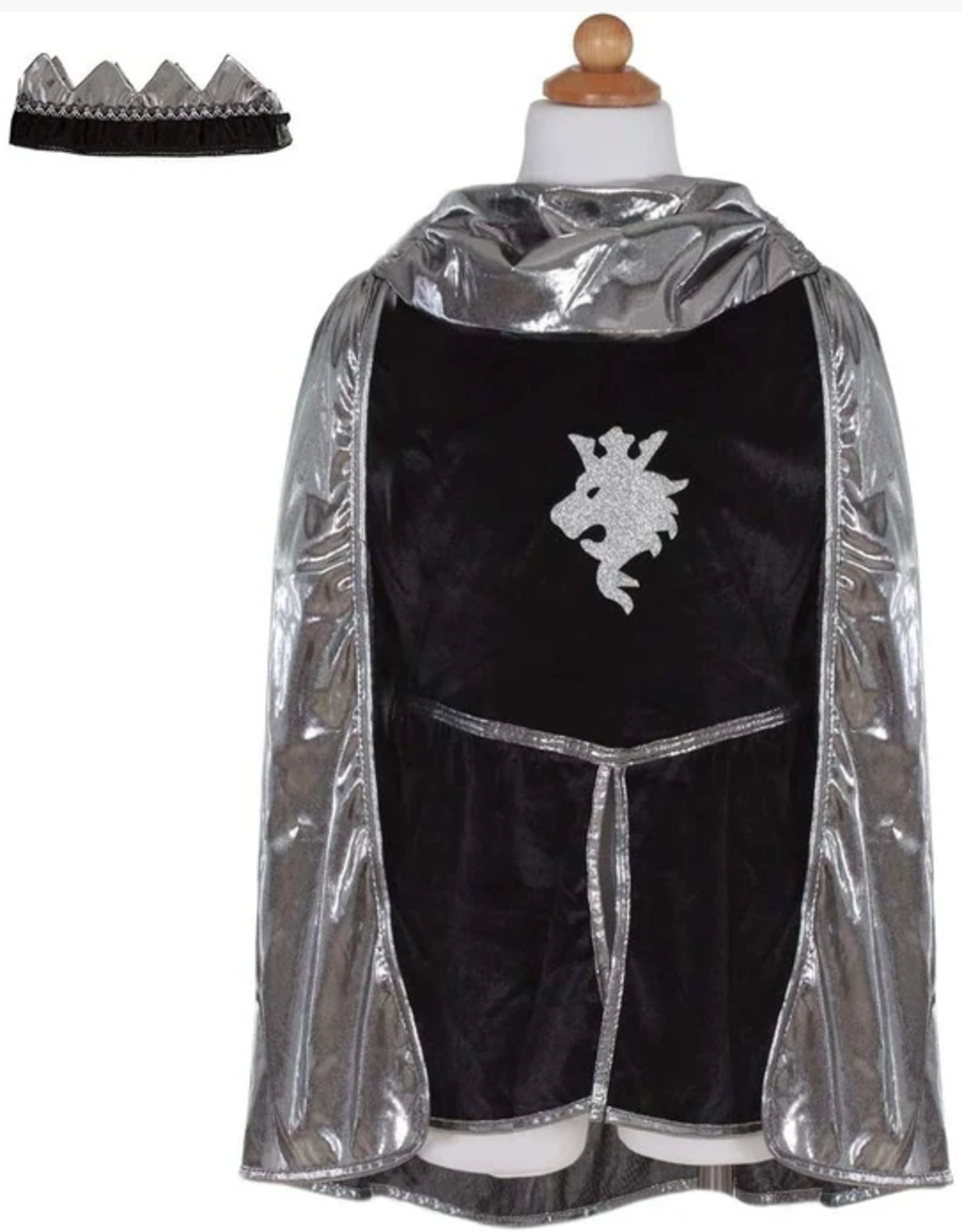 Creative Education Silver Knight With Tunic, Cape, & Crown, Size 5-6